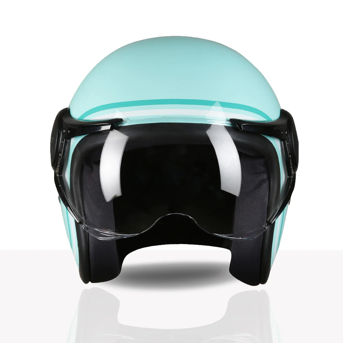TVS MissFit Helmet for Women | Lightweight Ladies Helmet for Scooter | Stylish Girls Helmet with Extreme Comfort Fit | Women Helmet with Clear Visor | DOT & ISI Certified Helmet for Woman - Image 5