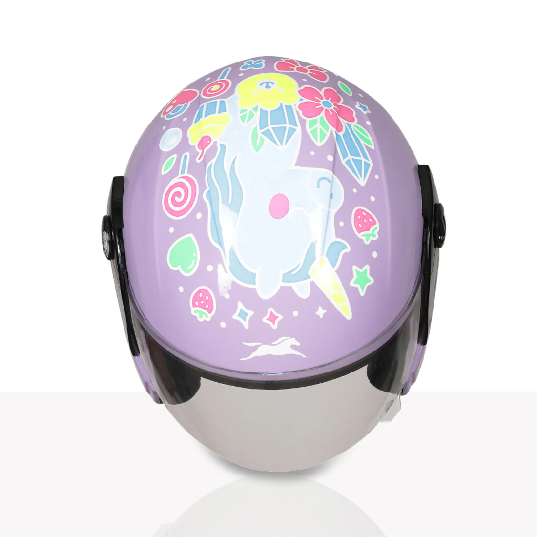 TVS Moto Jr. Kids Helmet |Fun Glow in the Dark Graphics | Lightweight ISI Certified ABS Shell| Removable Cheek Pads | Ideal Kids Bike Helmet for Cycle Scooter Daily Ride Comfort & Protection - Image 20