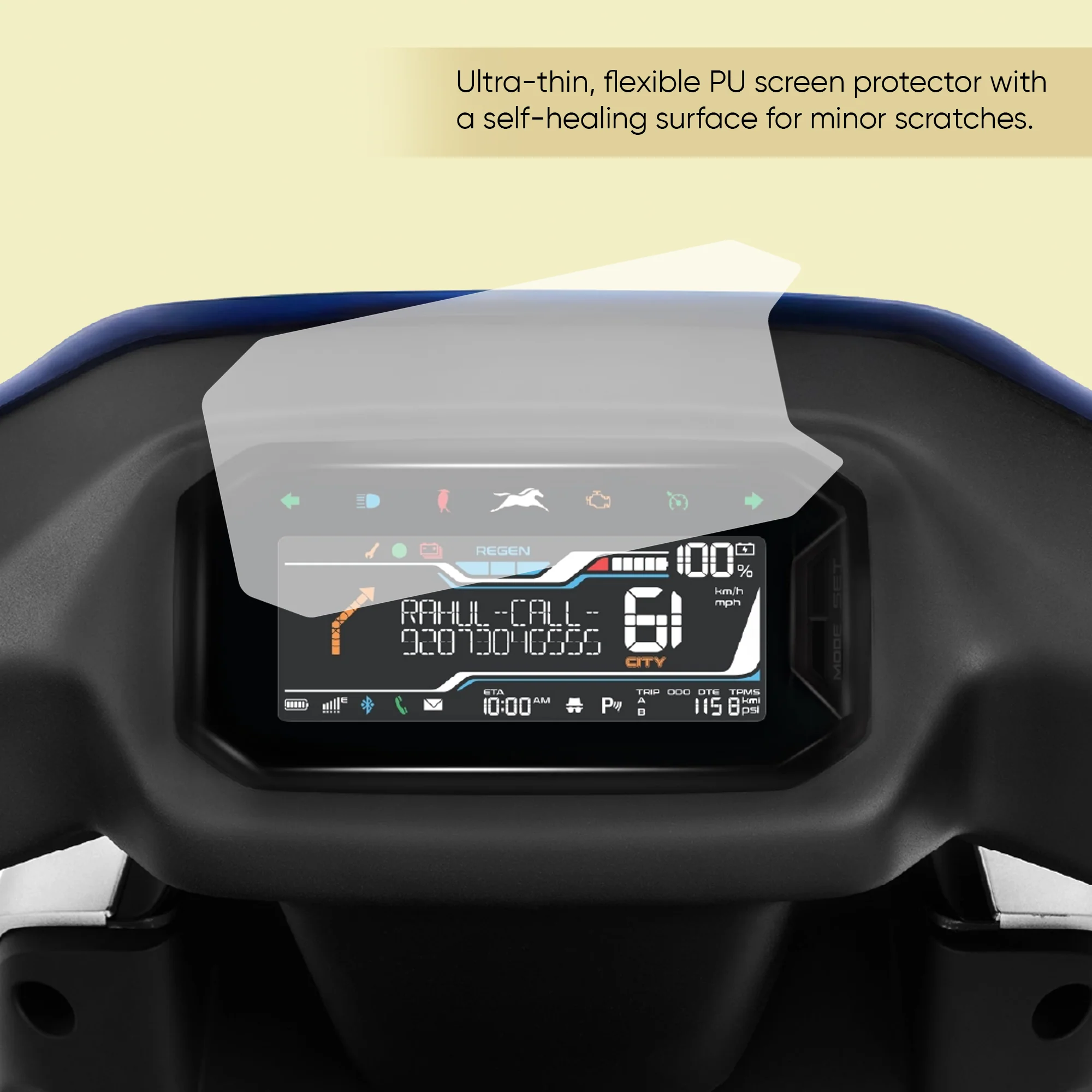TVS Orbiter Pro Shield - HD Transparent Display Screen Guard for Protection - Image 4