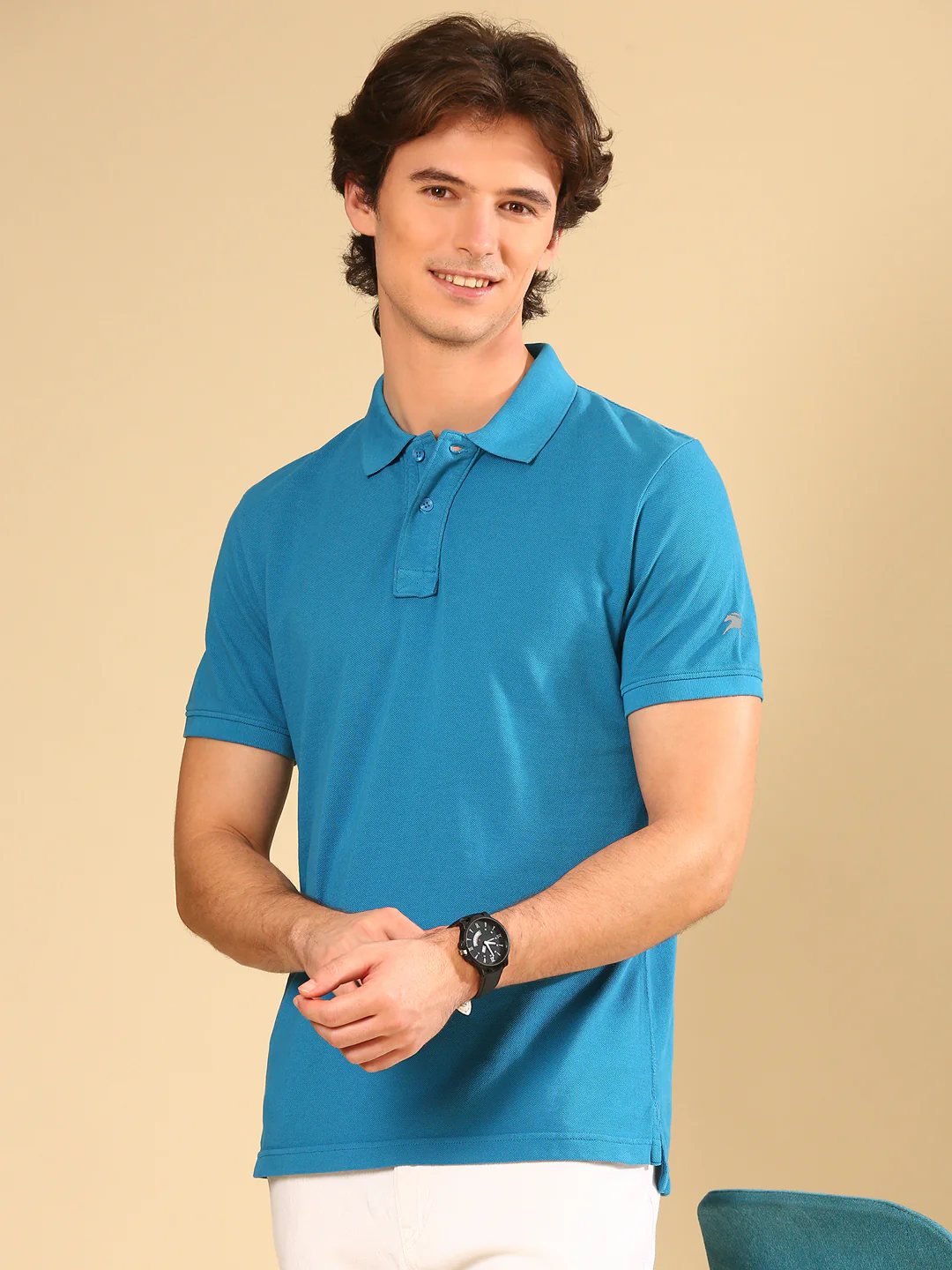 TVS Originals 100% Cotton Overdyed Polo T-Shirt for Men | Heavyweight 240 GSM | Washed Finish for Vintage Look | Classic Fit with Side Slits | Soft Ribbed Collar | Durable, Pre-washed, Premium Feel - Image 2