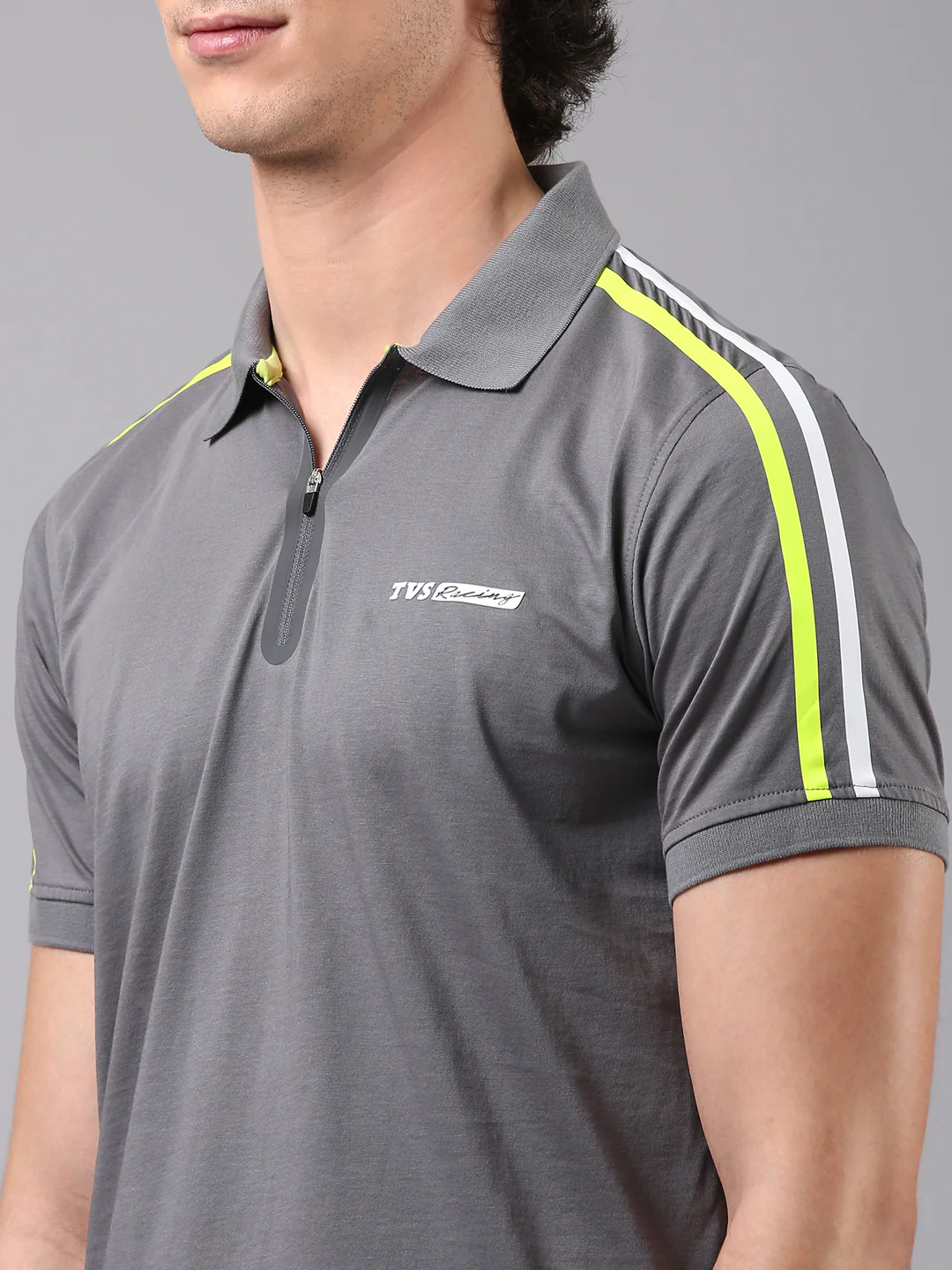 TVS Originals Racing 100% Cotton Mercerised Polo T-Shirt | 180 GSM | Sleek Zipper Placket | Soft Sheen Finish | Lightweight & Durable | Regular Fit | Heat-Sealed Neck | Premium Everyday Wear - Image 11