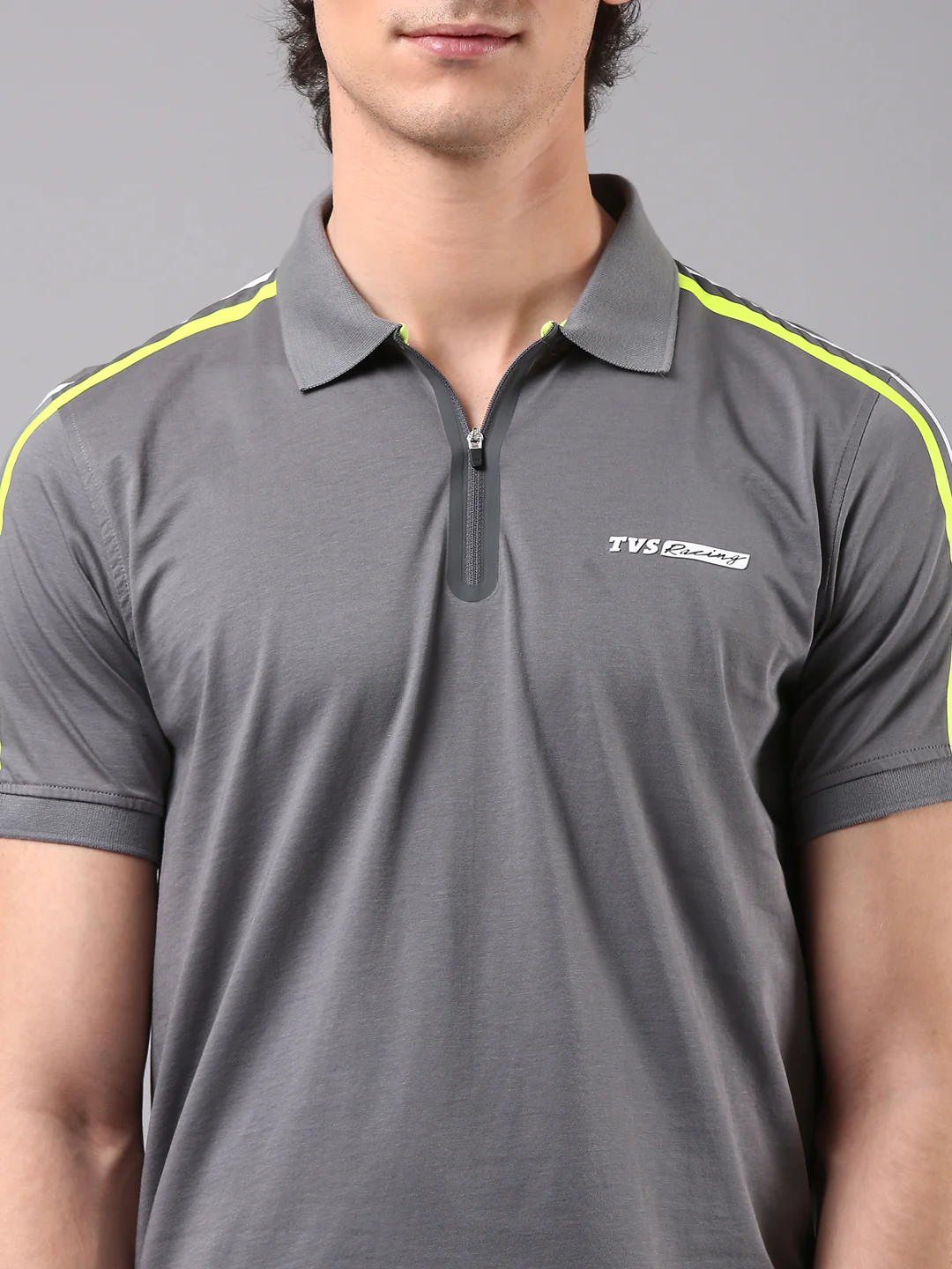 TVS Originals Racing 100% Cotton Mercerised Polo T-Shirt | 180 GSM | Sleek Zipper Placket | Soft Sheen Finish | Lightweight & Durable | Regular Fit | Heat-Sealed Neck | Premium Everyday Wear - Image 15