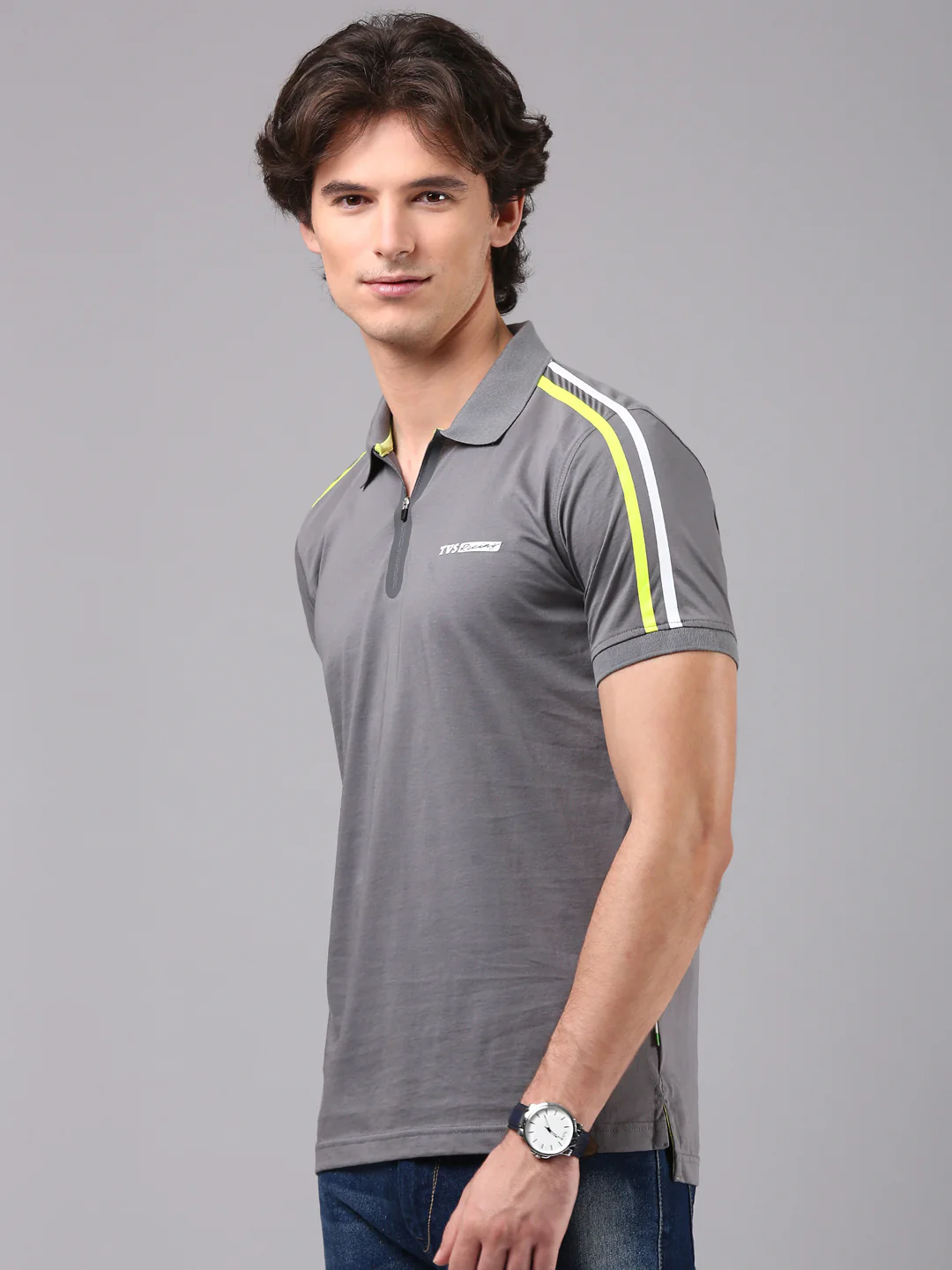 TVS Originals Racing 100% Cotton Mercerised Polo T-Shirt | 180 GSM | Sleek Zipper Placket | Soft Sheen Finish | Lightweight & Durable | Regular Fit | Heat-Sealed Neck | Premium Everyday Wear - Image 16