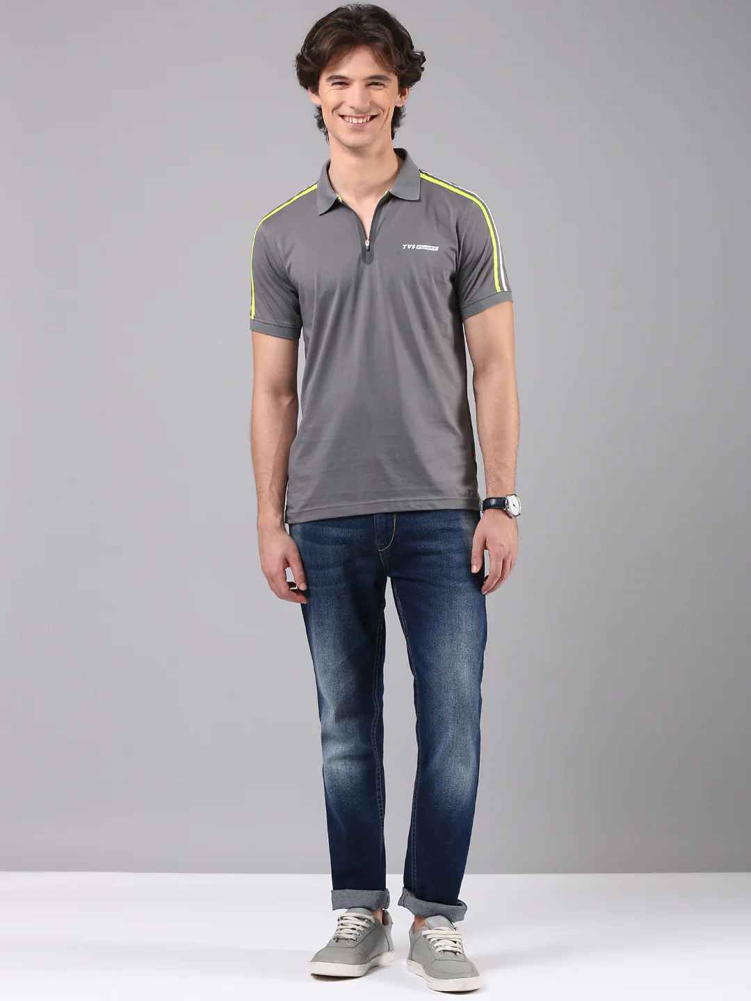 TVS Originals Racing 100% Cotton Mercerised Polo T-Shirt | 180 GSM | Sleek Zipper Placket | Soft Sheen Finish | Lightweight & Durable | Regular Fit | Heat-Sealed Neck | Premium Everyday Wear - Image 19