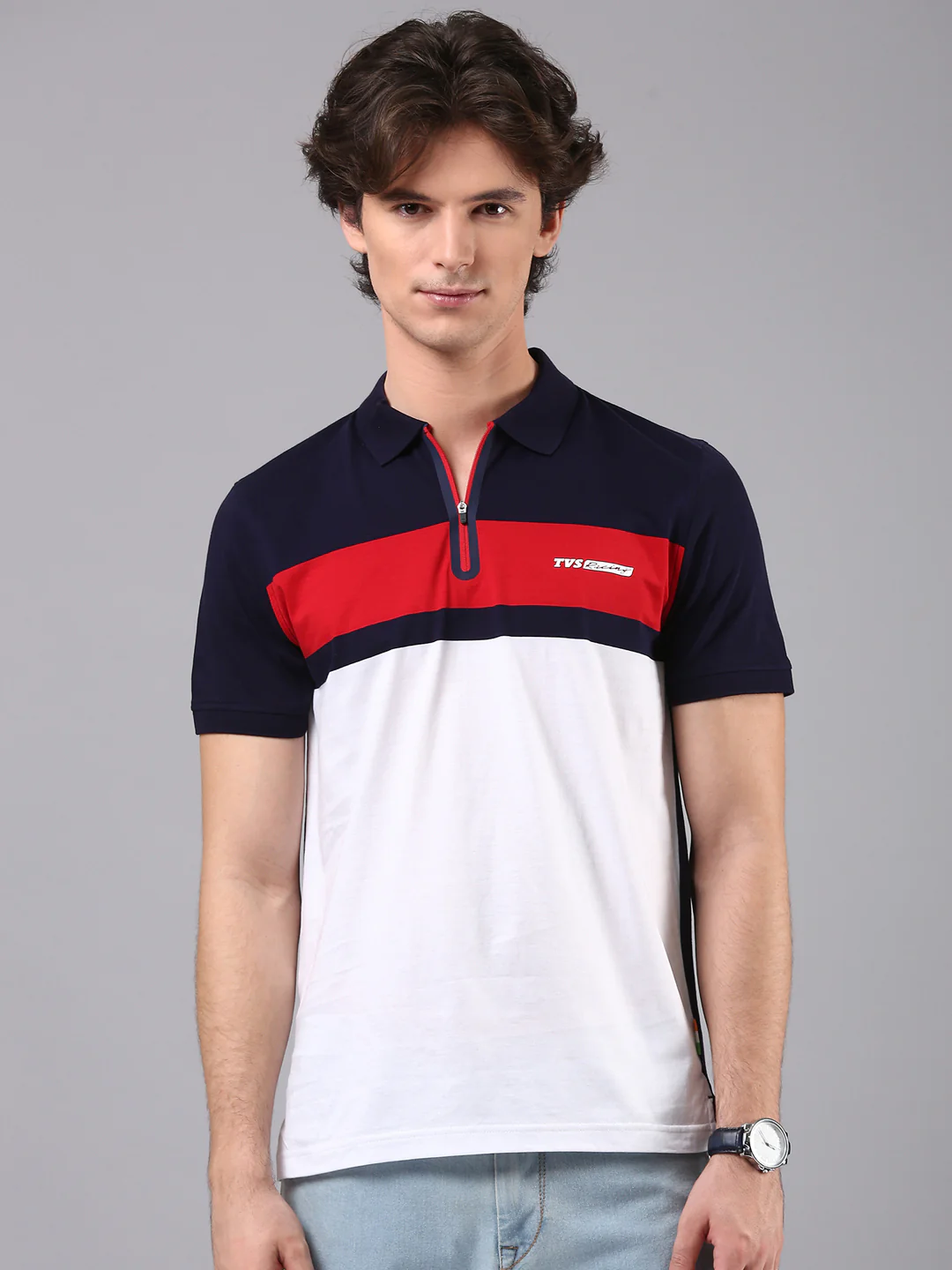 TVS Originals Racing 100% Cotton Mercerised Polo T-Shirt | 180 GSM | Sleek Zipper Placket | Soft Sheen Finish | Lightweight & Durable | Regular Fit | Heat-Sealed Neck | Premium Everyday Wear - Image 24