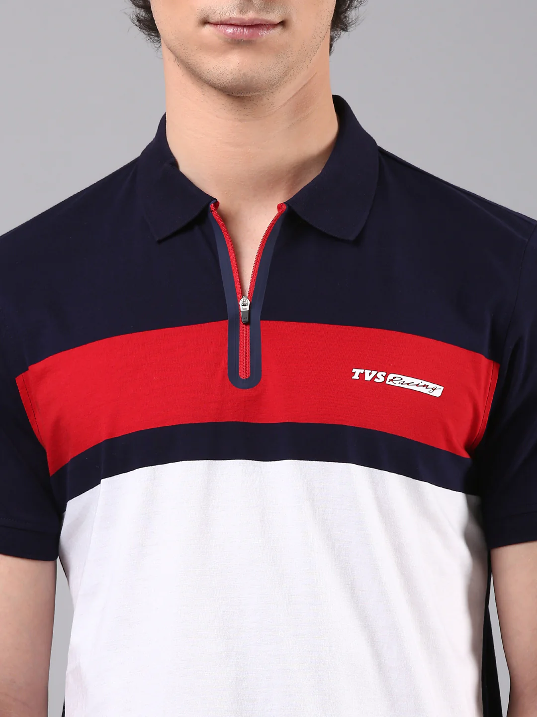 TVS Originals Racing 100% Cotton Mercerised Polo T-Shirt | 180 GSM | Sleek Zipper Placket | Soft Sheen Finish | Lightweight & Durable | Regular Fit | Heat-Sealed Neck | Premium Everyday Wear - Image 25