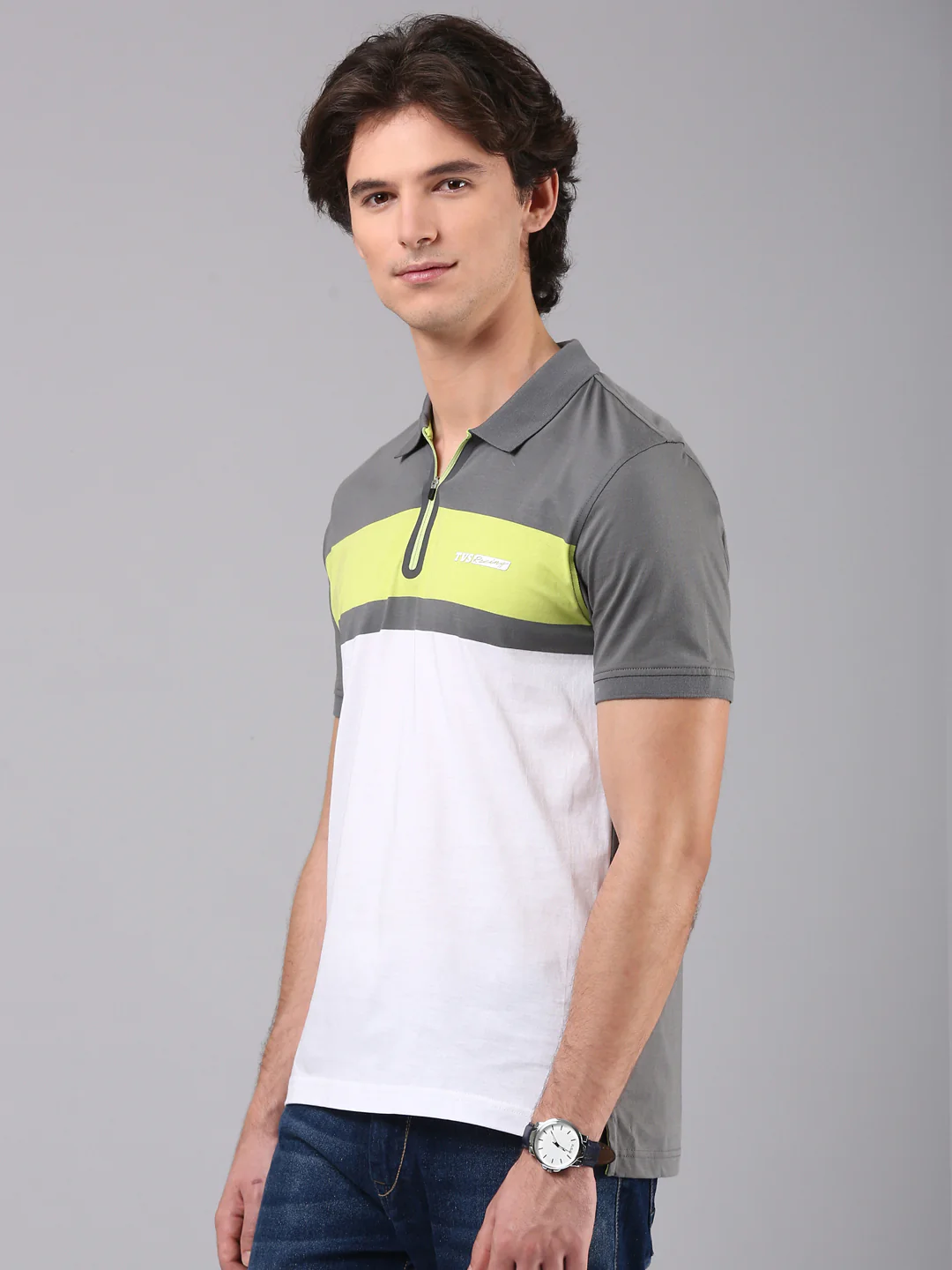 TVS Originals Racing 100% Cotton Mercerised Polo T-Shirt | 180 GSM | Sleek Zipper Placket | Soft Sheen Finish | Lightweight & Durable | Regular Fit | Heat-Sealed Neck | Premium Everyday Wear - Image 36