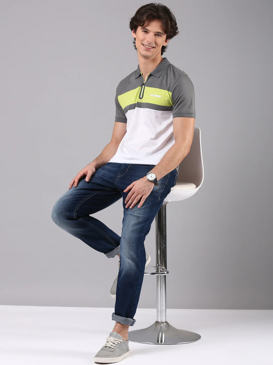 TVS Originals Racing 100% Cotton Mercerised Polo T-Shirt | 180 GSM | Sleek Zipper Placket | Soft Sheen Finish | Lightweight & Durable | Regular Fit | Heat-Sealed Neck | Premium Everyday Wear - Image 40