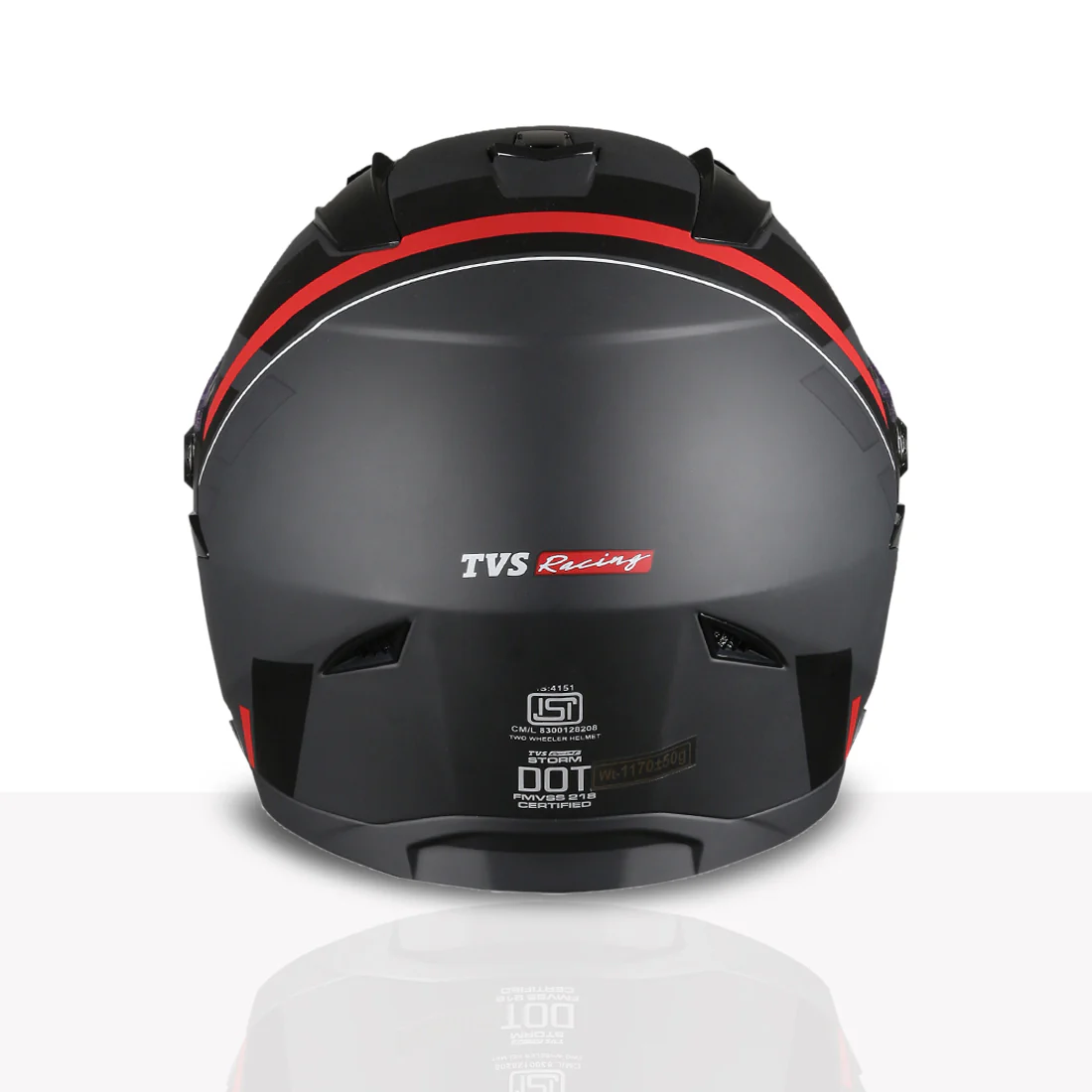 TVS Racing Anti Matter Full Face Helmet for Bike & Motorcycle Riders # -DOT & ISI Certified-Lightweight ABS Shell, UV Resistant-Ventilated Comfort Liner, Quick-Release Visor & Chin Strap - Image 110