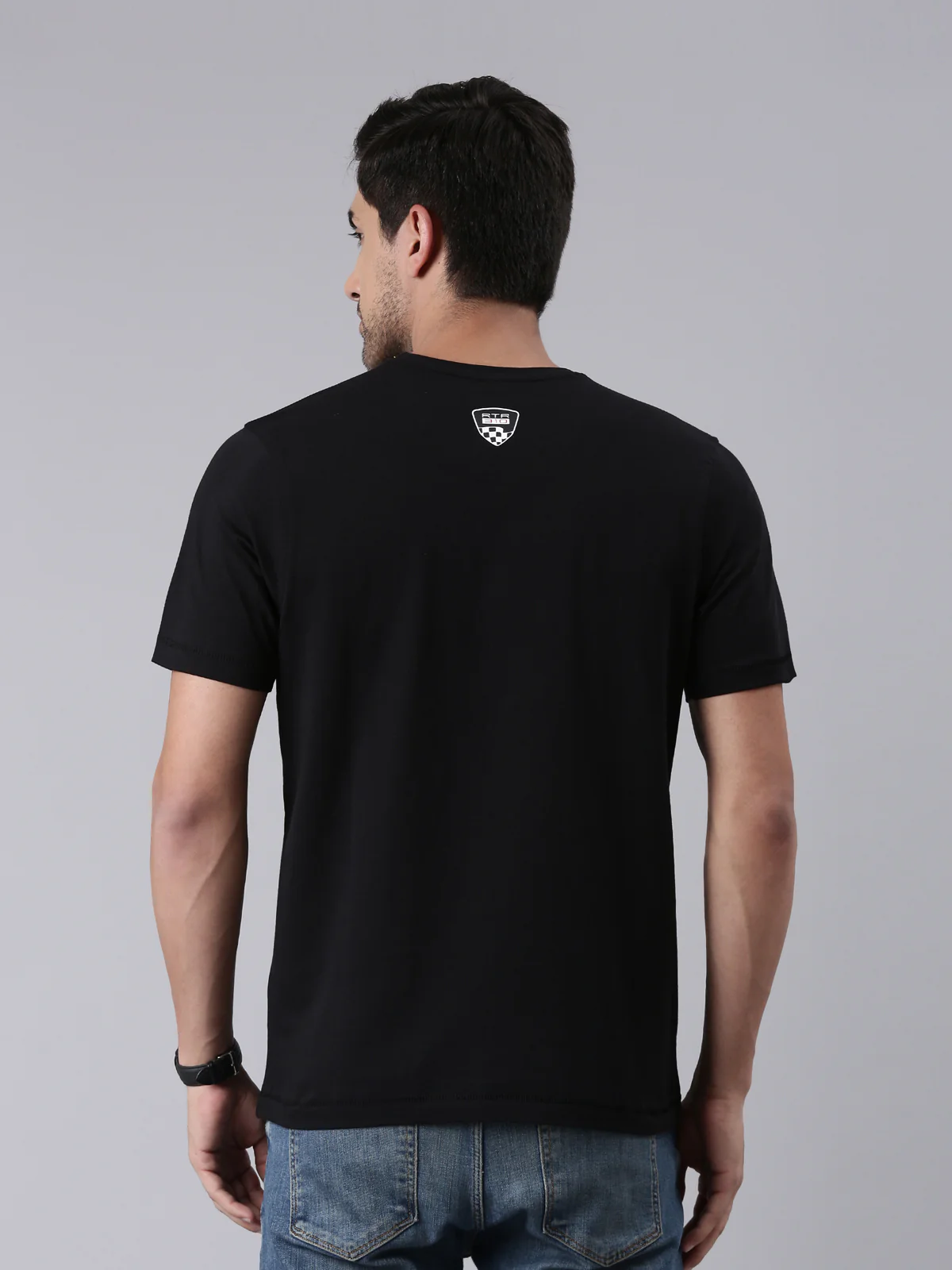 TVS Racing Arsenal Black RTR Crew neck T Shirt - Image 5
