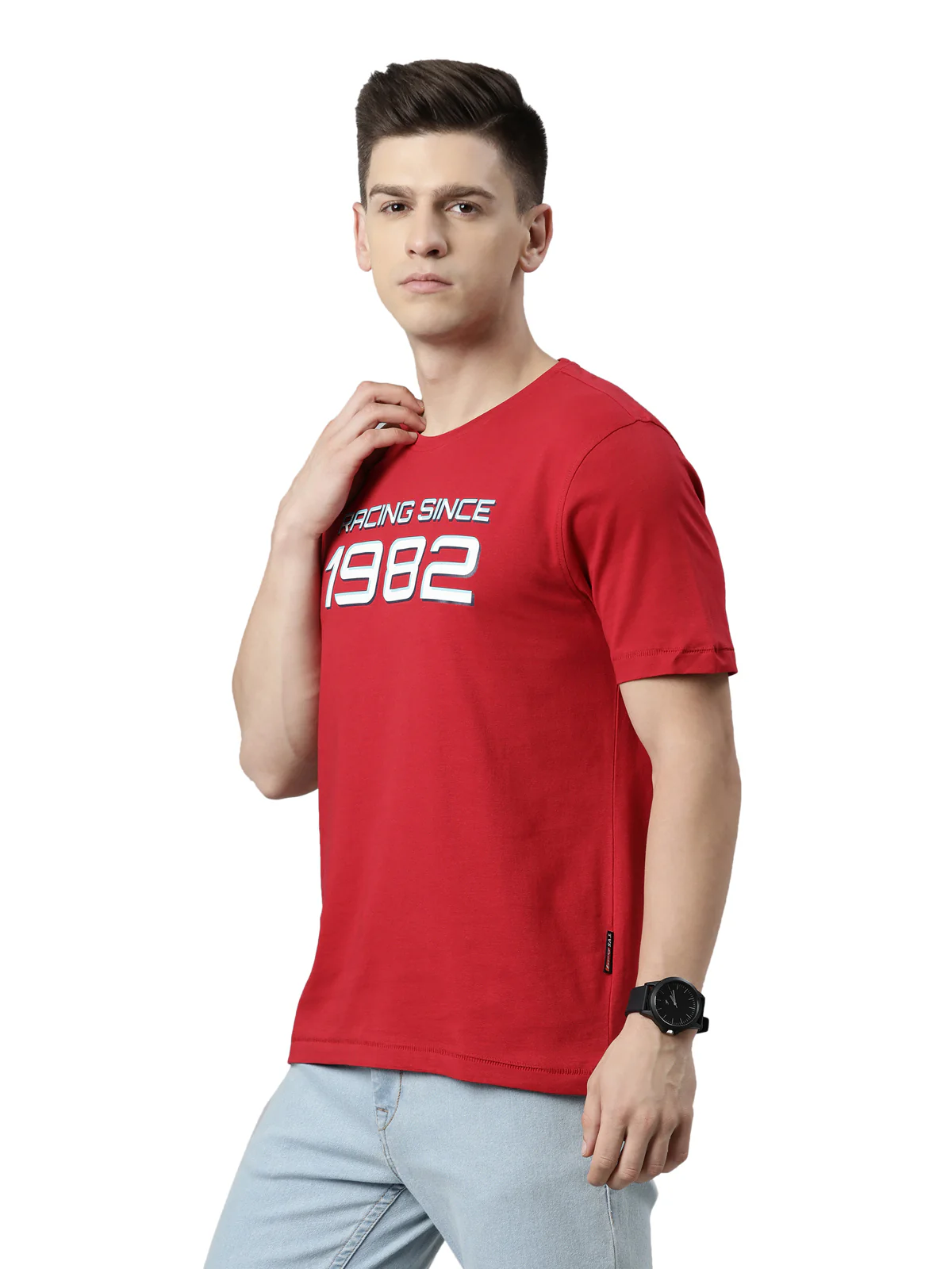 TVS Racing Classic Round Neck Cotton T-Shirt for Men - Image 11