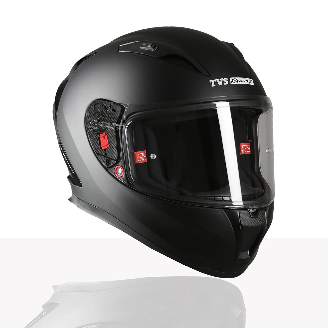 TVS Racing Dual Visor Helmet for Men – Anti-Fog Pin-Lock, Aerodynamic Design & DOT/ISI/ECE Certified – Premium Full Face Helmet For Men - Image 15