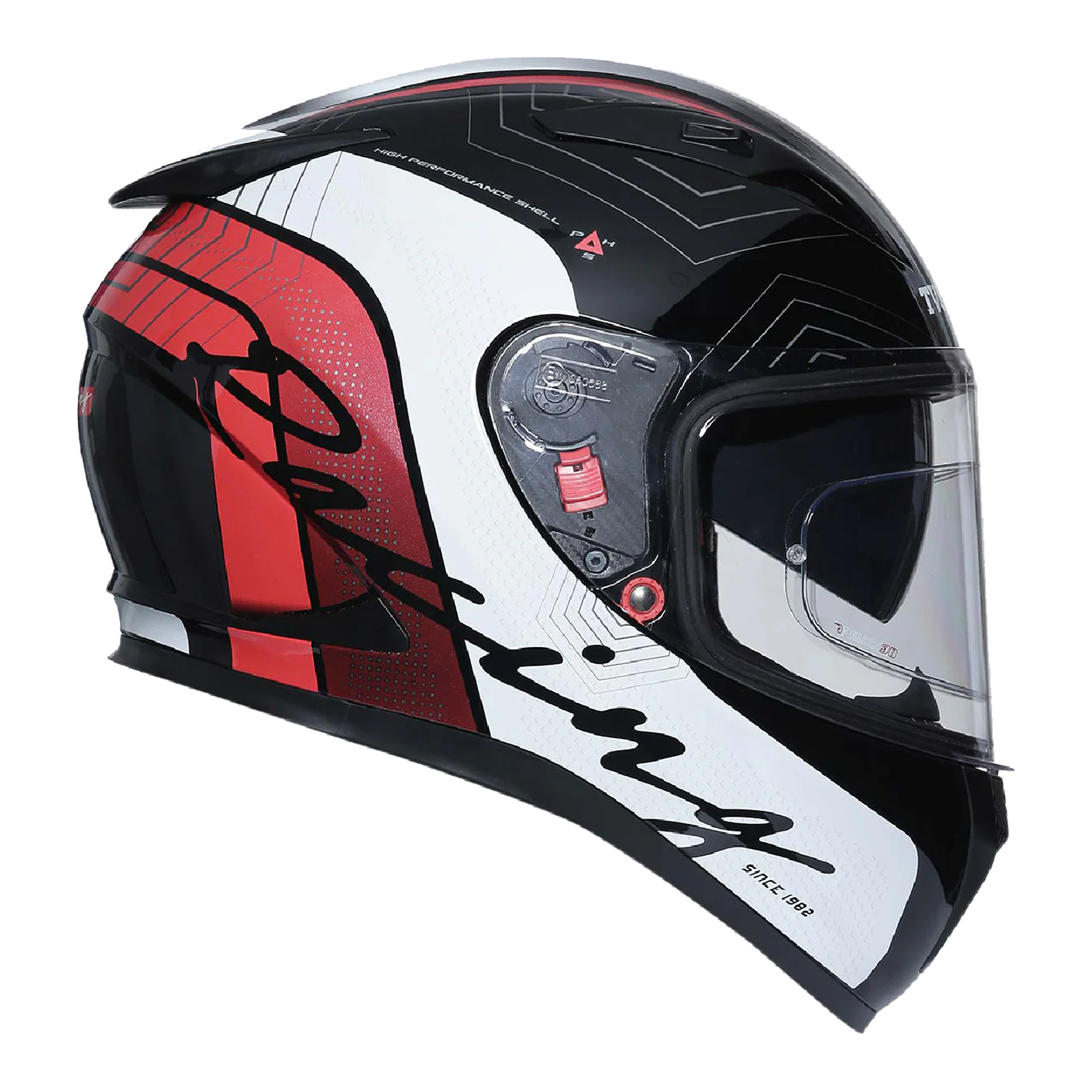 TVS Racing Dual Visor Helmet for Men – Anti-Fog Pin-Lock, Aerodynamic Design & DOT/ISI/ECE Certified – Premium Full Face Helmet For Men - Image 3