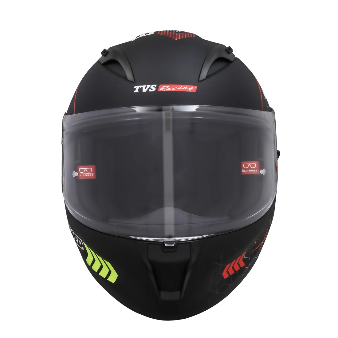 TVS Racing Dual Visor Helmet for Men – Anti-Fog Pin-Lock, Aerodynamic Design & DOT/ISI/ECE Certified – Premium Full Face Helmet For Men - Image 35