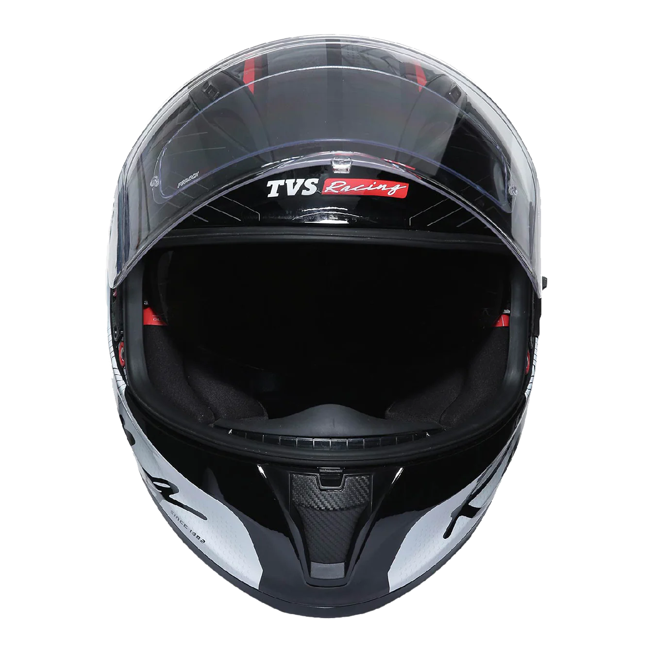 TVS Racing Dual Visor Helmet for Men – Anti-Fog Pin-Lock, Aerodynamic Design & DOT/ISI/ECE Certified – Premium Full Face Helmet For Men - Image 4
