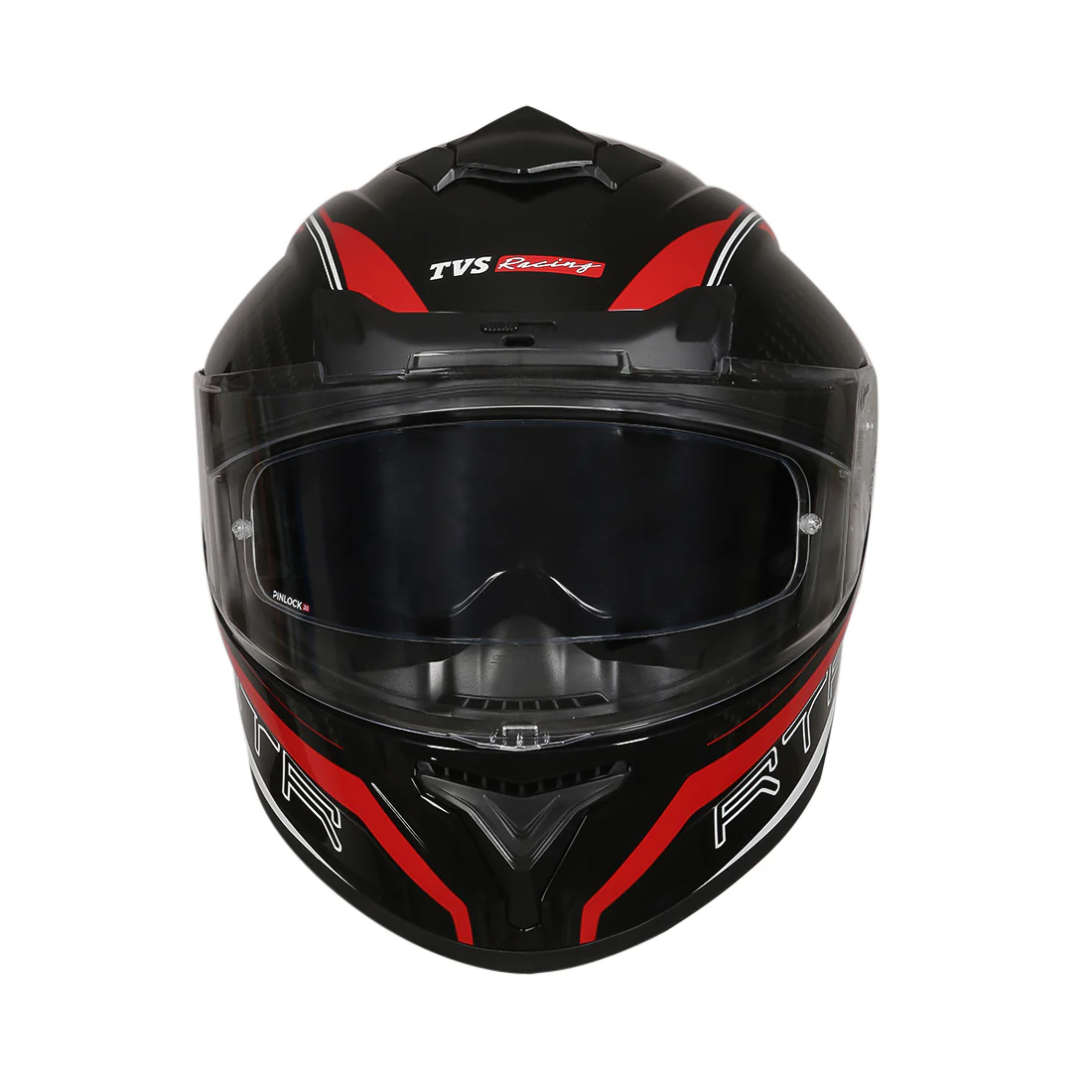 TVS Racing Hurricane Series Full Face Dual Visor Helmet for Men | Premium Bike Helmets with ABS Shell, UV Paint | Quick Release System | Aerodynamic Design | ECE, DOT & ISI Certified (Red) - Image 3