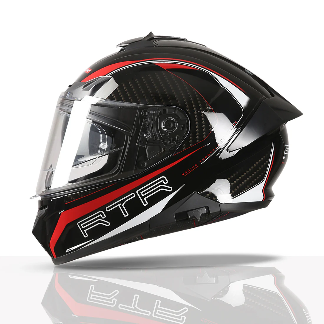 TVS Racing Hurricane Helmet Full-Face, Aerodynamic Design - Image 25