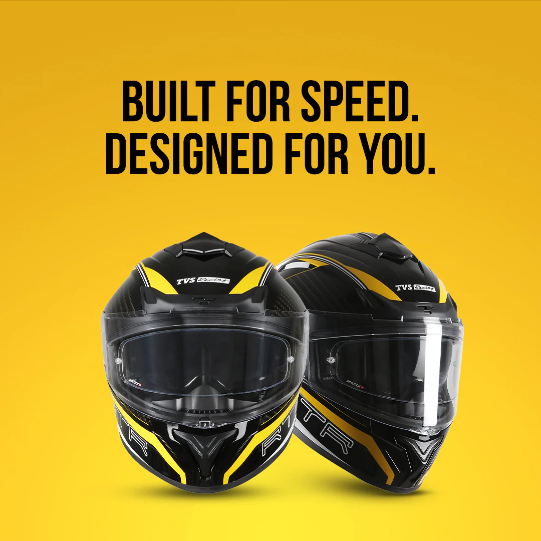 TVS Racing Hurricane Helmet Full-Face, Aerodynamic Design - Image 9