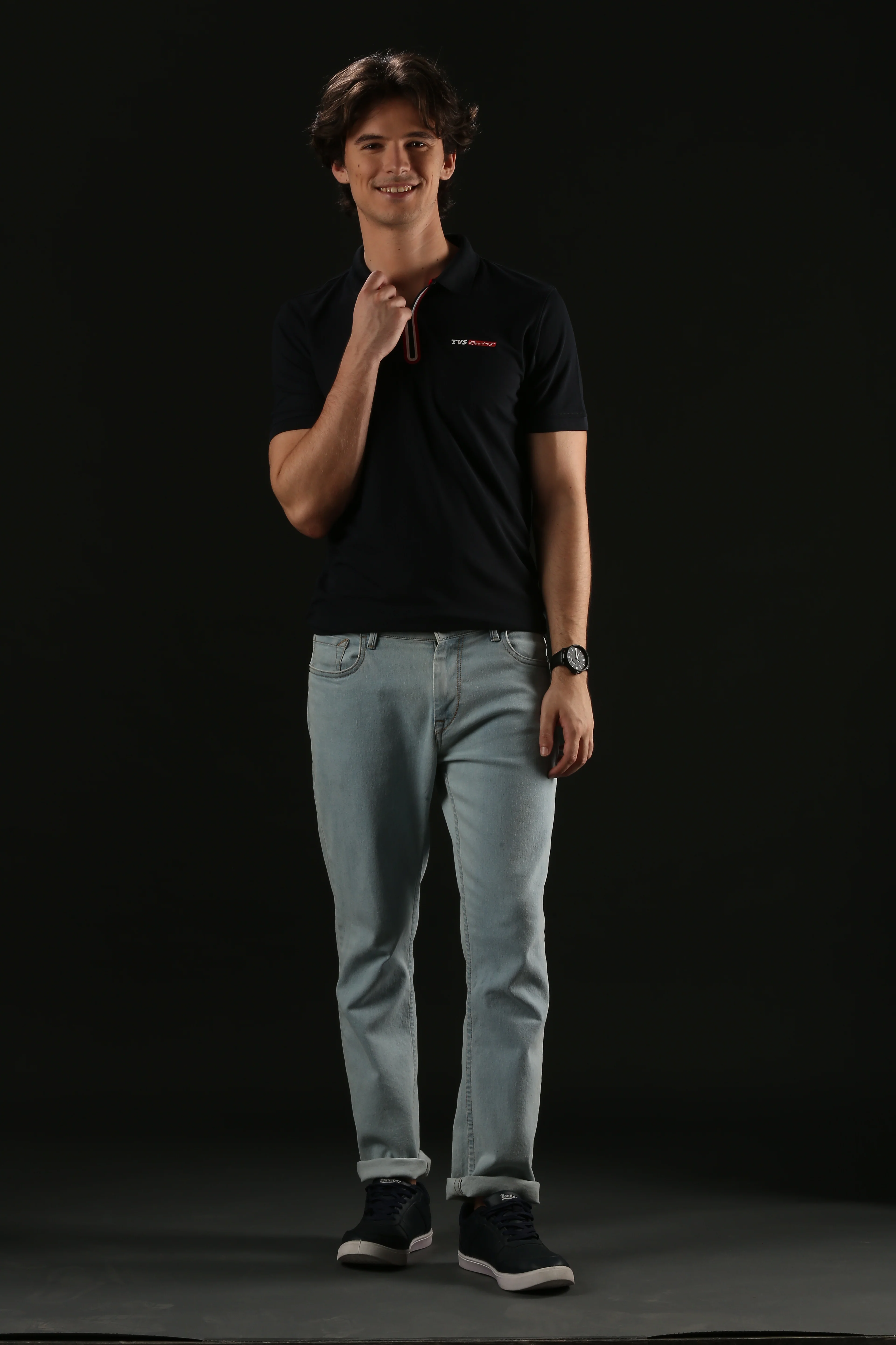 TVS Originals Racing Men’s Polo T-Shirt | 100% Polyester | Quick-Dry | Antimicrobial Finish | Zipper Placket | Reflective Branding | Lightweight Activewear | 200 GSM | Regular Fit - Image 23