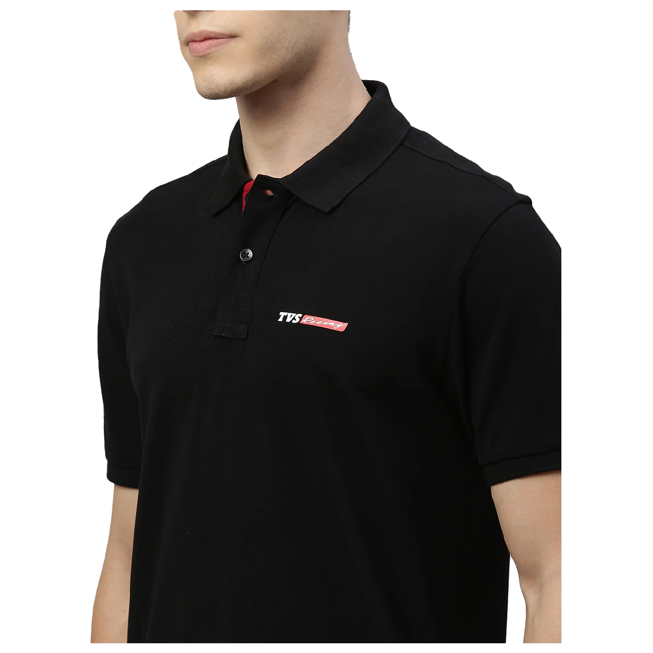 TVS Racing Polo Neck Cotton T Shirt, Color - Image 6