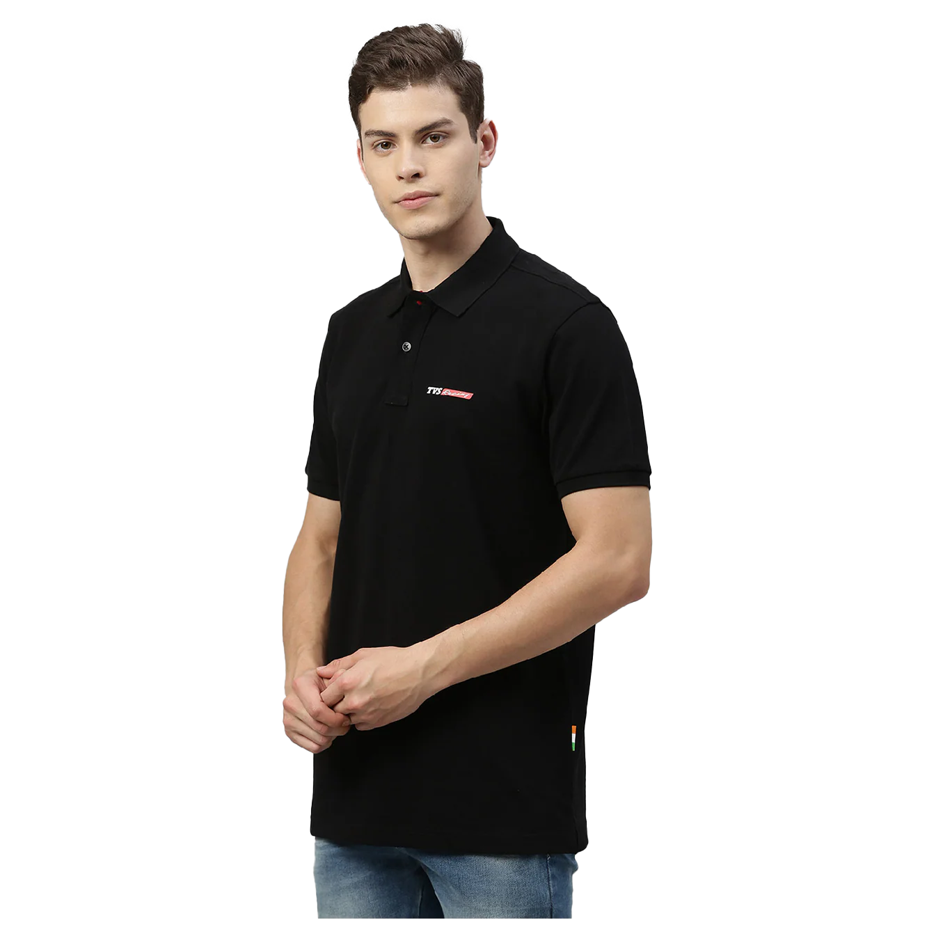 TVS Racing Polo Neck Cotton T Shirt, Color - Image 7
