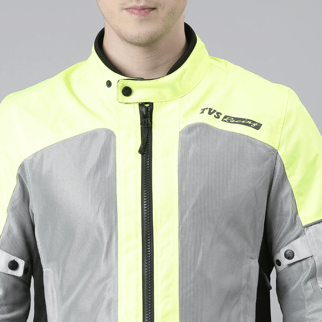 TVS Racing Asphalt Riding Jacket for Men- High Abrasion 600D Polyester, CE Level 2 Armour Protection – Essential Bike Jacket for Bikers (Grey) - Image 32