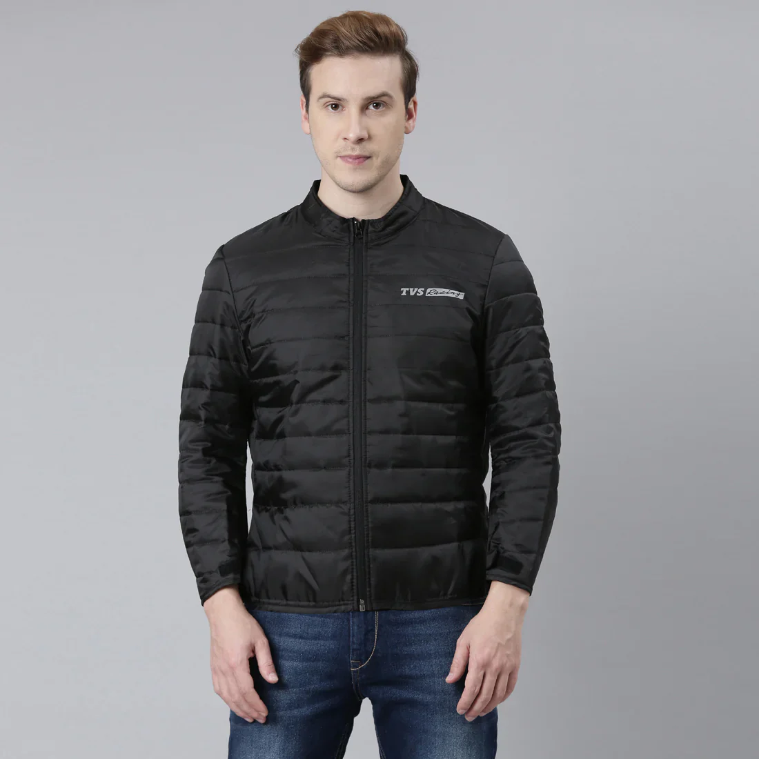 TVS Racing Asphalt Riding Jacket for Men- High Abrasion 600D Polyester, CE Level 2 Armour Protection – Essential Bike Jacket for Bikers (Grey) - Image 40