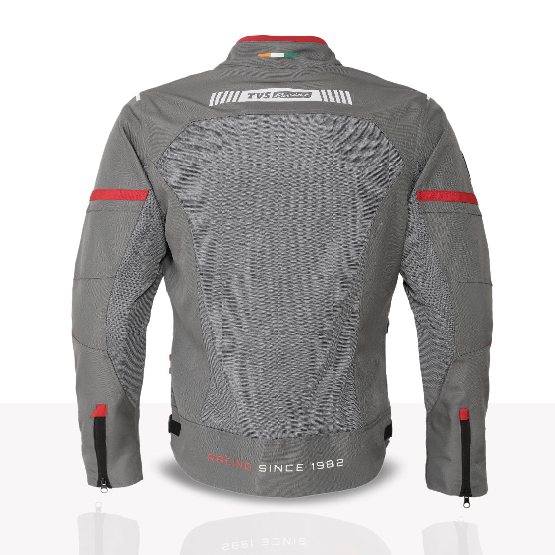 TVS Racing Tech-Core Road Jacket for Men | CE2 armour <5kN at Shoulders Elbows and Back | 600D Chassis | 310gsm Vent Mesh | High-Vis Reflective Tech| YKK zippers | Engineered for bikers - Image 18