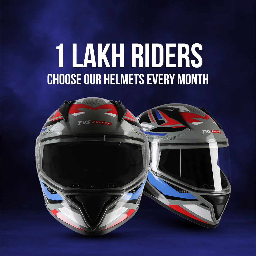 TVS Racing Titan Series Full Face Helmet for Men | Premium Bike Helmets with ABS Shell, UV Paint | Quick Release System | Aerodynamic Design | DOT & ISI Certified - Image 4