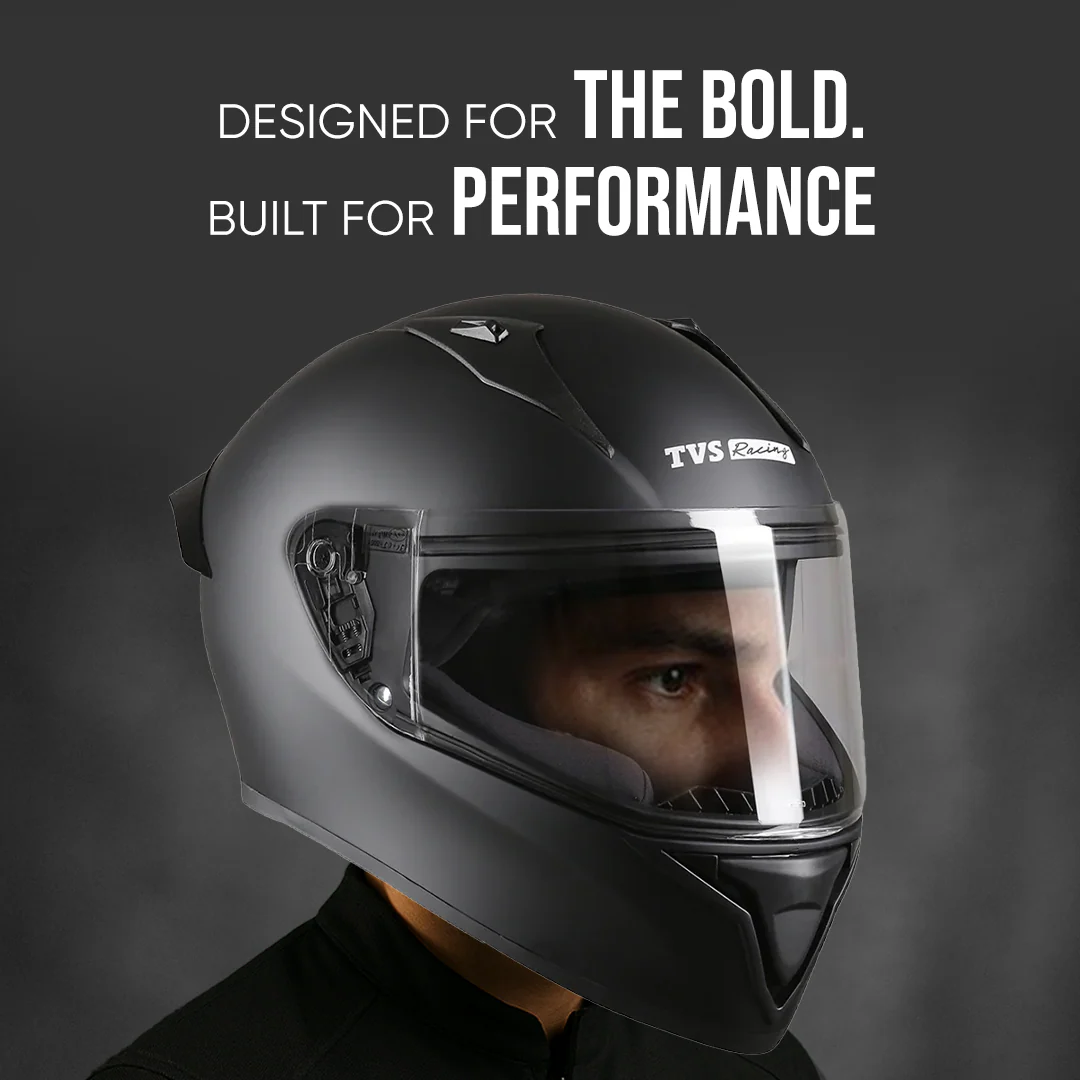 TVS Racing Titan Series Full Face Helmet for Men | Premium Bike Helmets with ABS Shell, UV Paint | Quick Release System | Aerodynamic Design | DOT & ISI Certified - Image 59