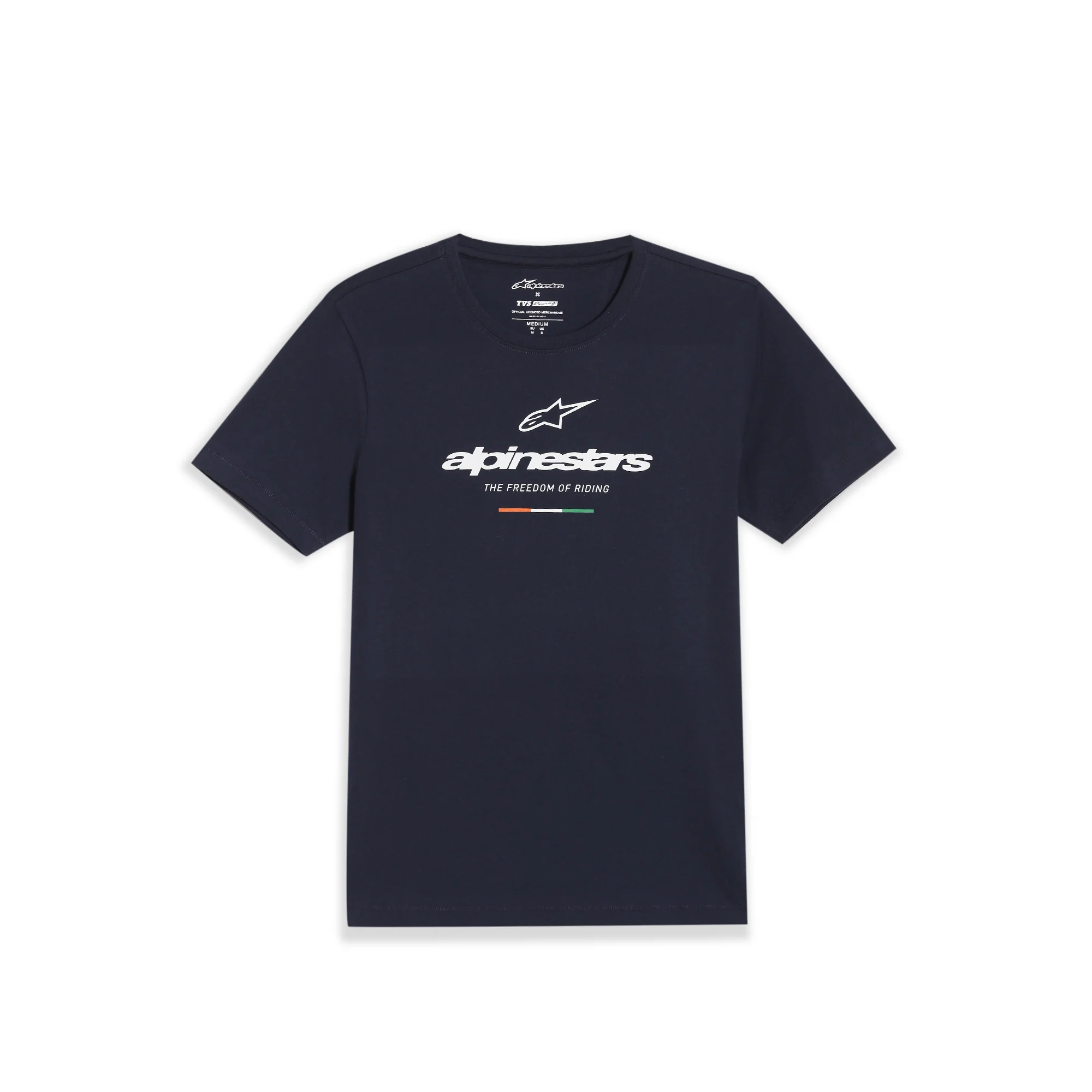 TVS Racing x Alpinestars Crew Neck T-Shirt-100% Soft Combed Cotton, Breathable & Anti-Microbial Fabric, Non-PVC Print, No-Chafe Skin-Friendly Comfort for Racing & Casual Everyday Wear - Image 12