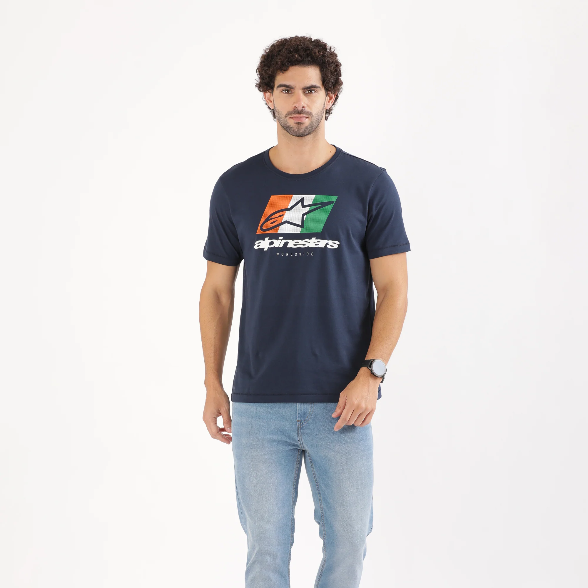 TVS Racing x Alpinestars Crew Neck T-Shirt-100% Soft Combed Cotton, Breathable & Anti-Microbial Fabric, Non-PVC Print, No-Chafe Skin-Friendly Comfort for Racing & Casual Everyday Wear - Image 10
