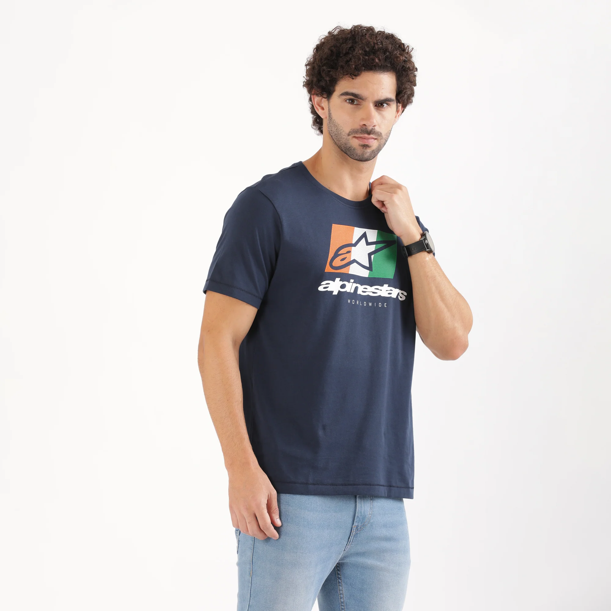 TVS Racing x Alpinestars Crew Neck T-Shirt-100% Soft Combed Cotton, Breathable & Anti-Microbial Fabric, Non-PVC Print, No-Chafe Skin-Friendly Comfort for Racing & Casual Everyday Wear - Image 11