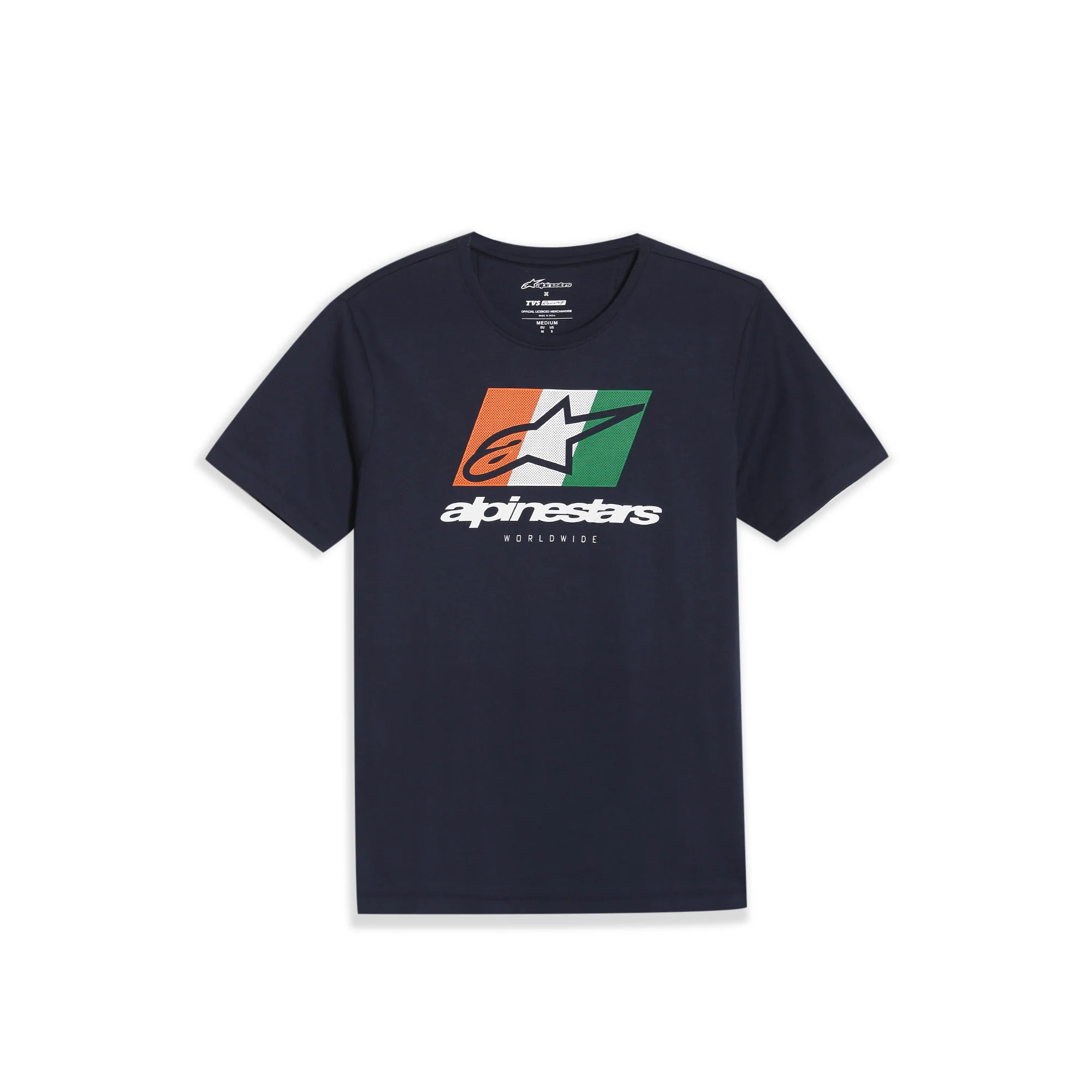 TVS Racing x Alpinestars Crew Neck T-Shirt-100% Soft Combed Cotton, Breathable & Anti-Microbial Fabric, Non-PVC Print, No-Chafe Skin-Friendly Comfort for Racing & Casual Everyday Wear - Image 12