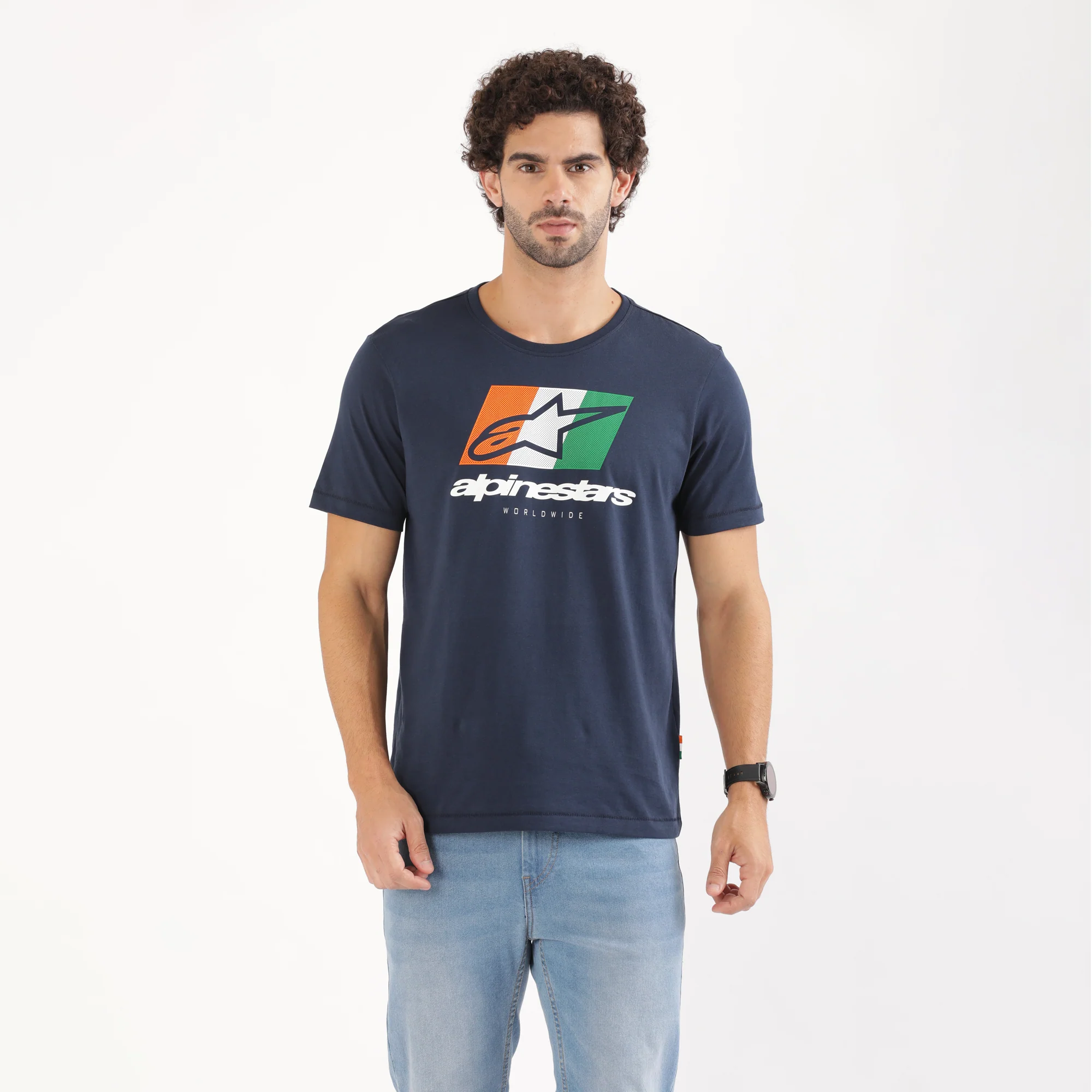 TVS Racing x Alpinestars Crew Neck T-Shirt-100% Soft Combed Cotton, Breathable & Anti-Microbial Fabric, Non-PVC Print, No-Chafe Skin-Friendly Comfort for Racing & Casual Everyday Wear - Image 7