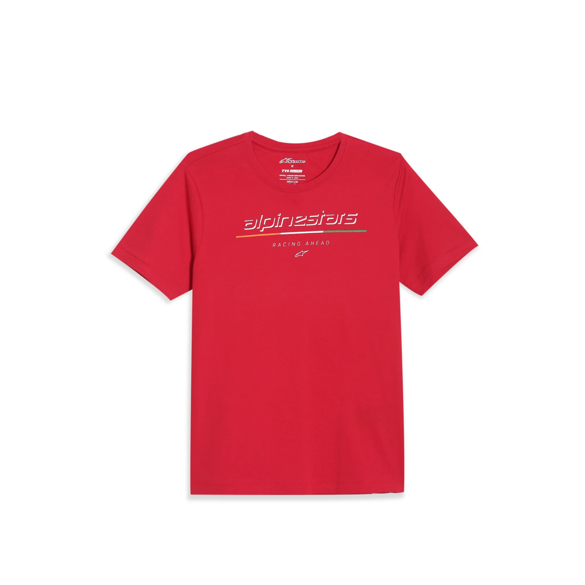 TVS Racing x Alpinestars Crew Neck T-Shirt-100% Soft Combed Cotton, Breathable & Anti-Microbial Fabric, Non-PVC Print, No-Chafe Skin-Friendly Comfort for Racing & Casual Everyday Wear - Image 12