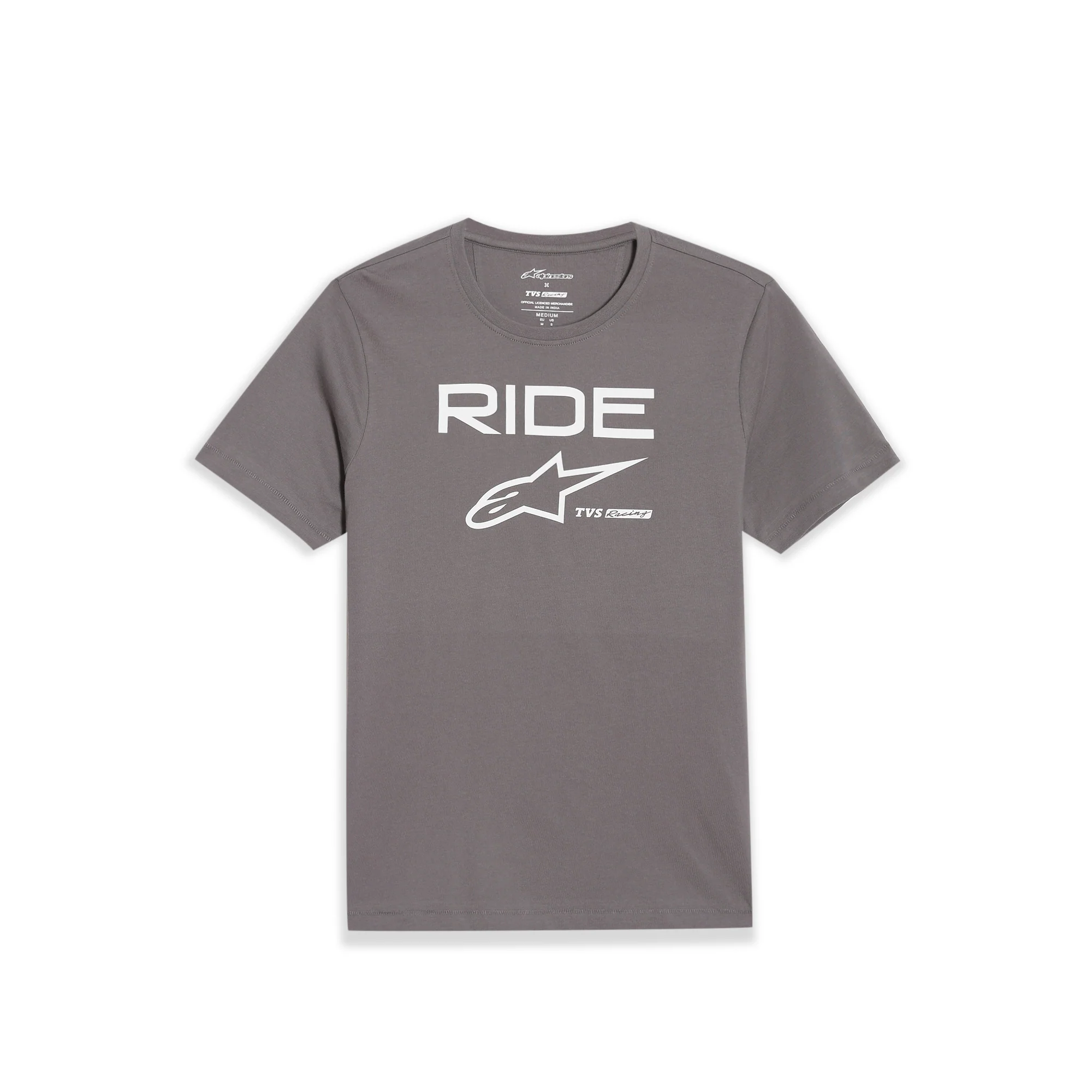 TVS Racing x Alpinestars Crew Neck T-Shirt-100% Soft Combed Cotton, Breathable & Anti-Microbial Fabric, Non-PVC Print, No-Chafe Skin-Friendly Comfort for Racing & Casual Everyday Wear - Image 6