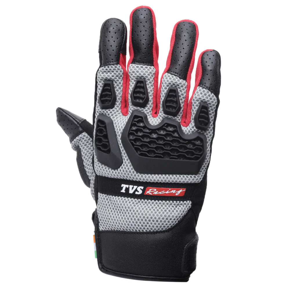 TVS Racing Adventure Riding Gloves Black Rugged and Durable for Long Rides - Image 11
