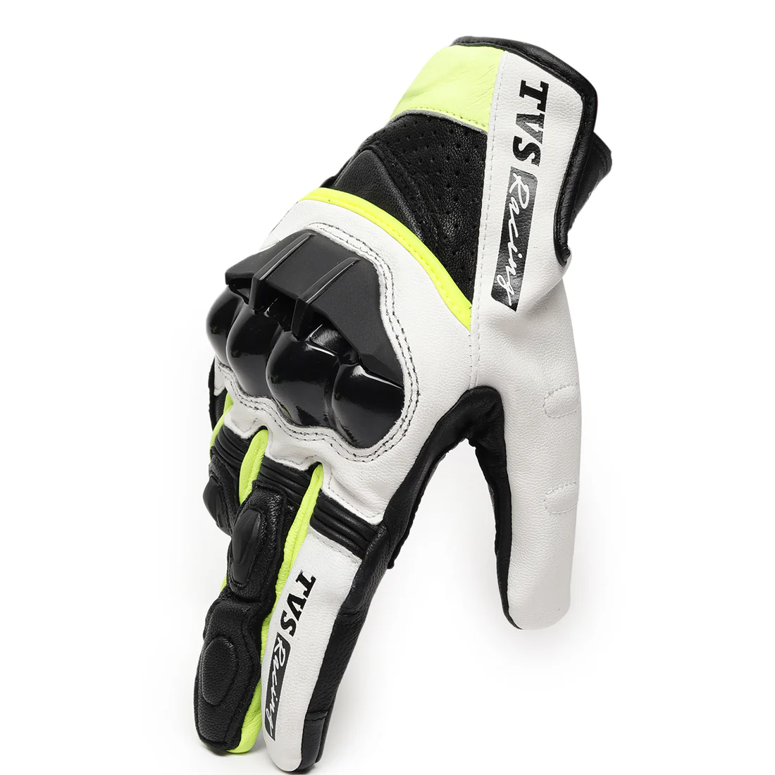 TVS Racing Riding Gloves for Men – Thermo-Plastic Rubber Protected, Touch Screen Compatible, & Visor Wiper Fingertips – Premium Bike Gloves for Off Roads - Image 7