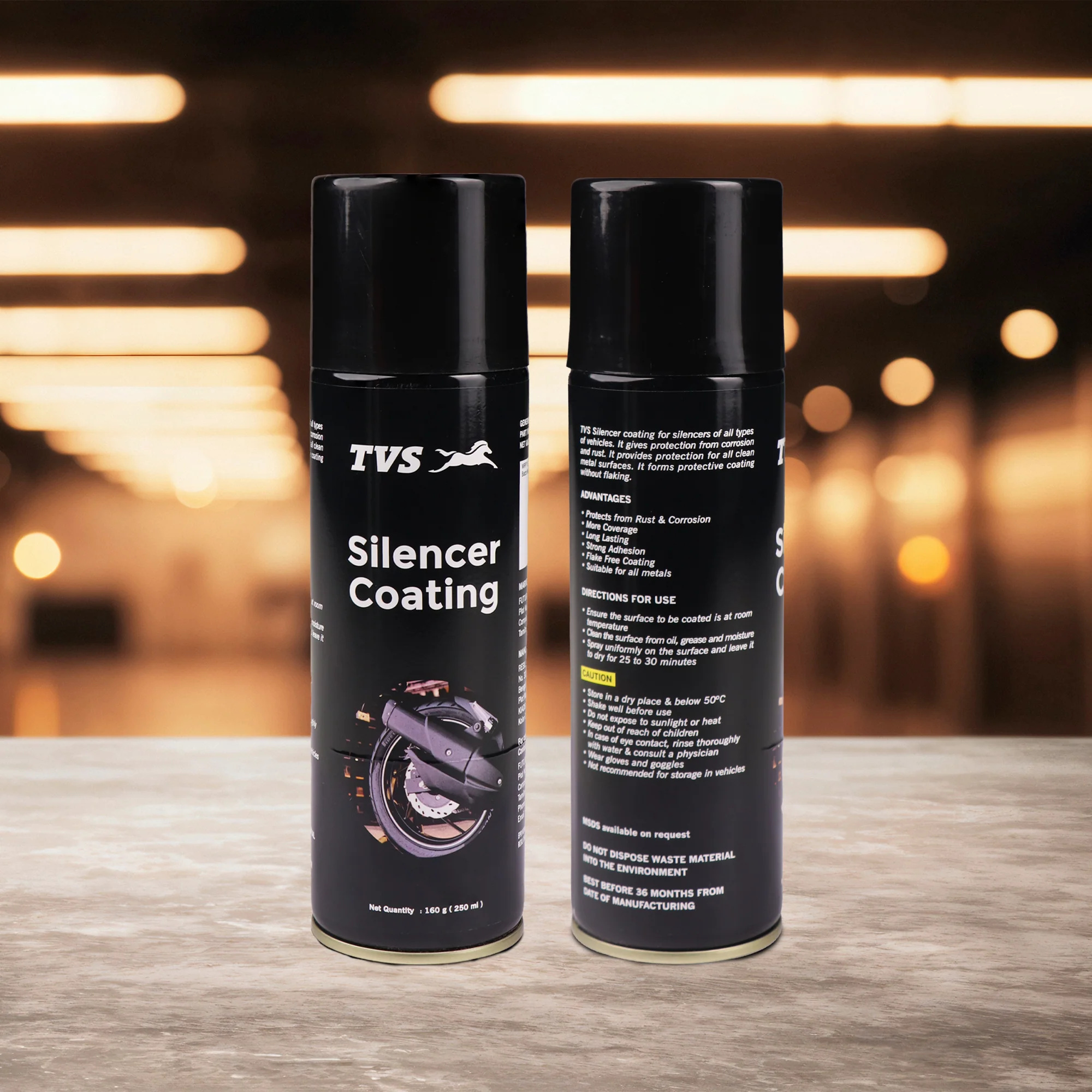 TVS Silencer Coating 250 ml. - Ultimate Protection and Heat Shield