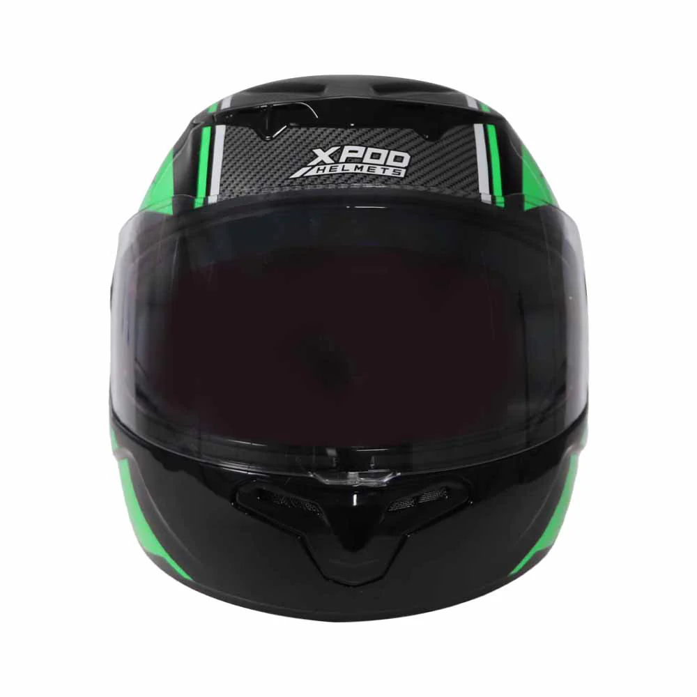 TVS XPOD LT Helmet Black/Green - High-Performance Protection - Image 4