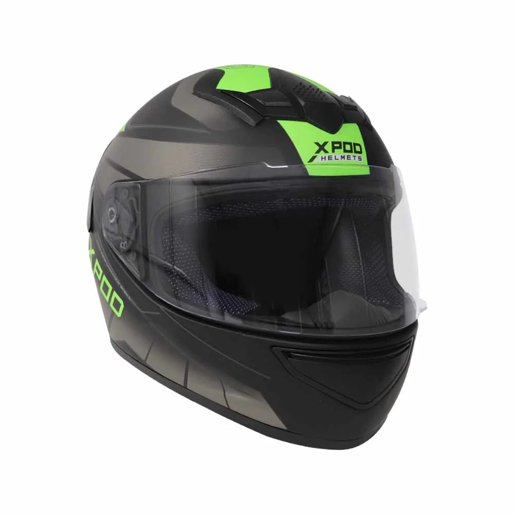 TVS XPOD Aerodynamic Helmet for Men- ISI & DOT Certified, Ultrawide Visor, Quick Release Strap – Premium Bike Helmet with Enhanced Air Circulation (Neon Green Dual Tone) - Image 4