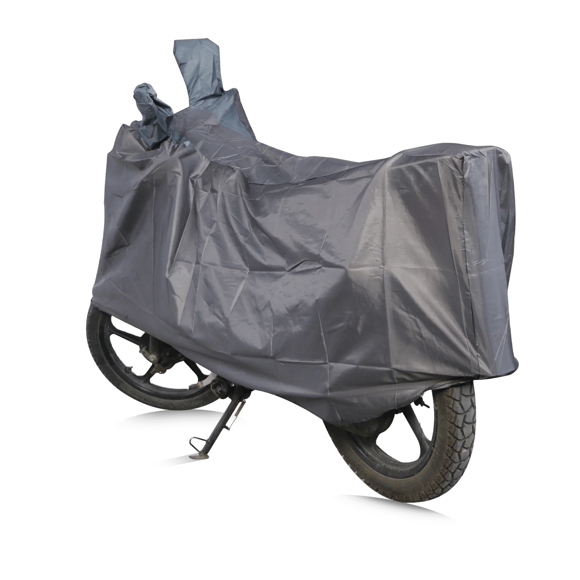TVS Vehicle Cover Grey with Elastic - Durable Protection for Bikes - Image 4