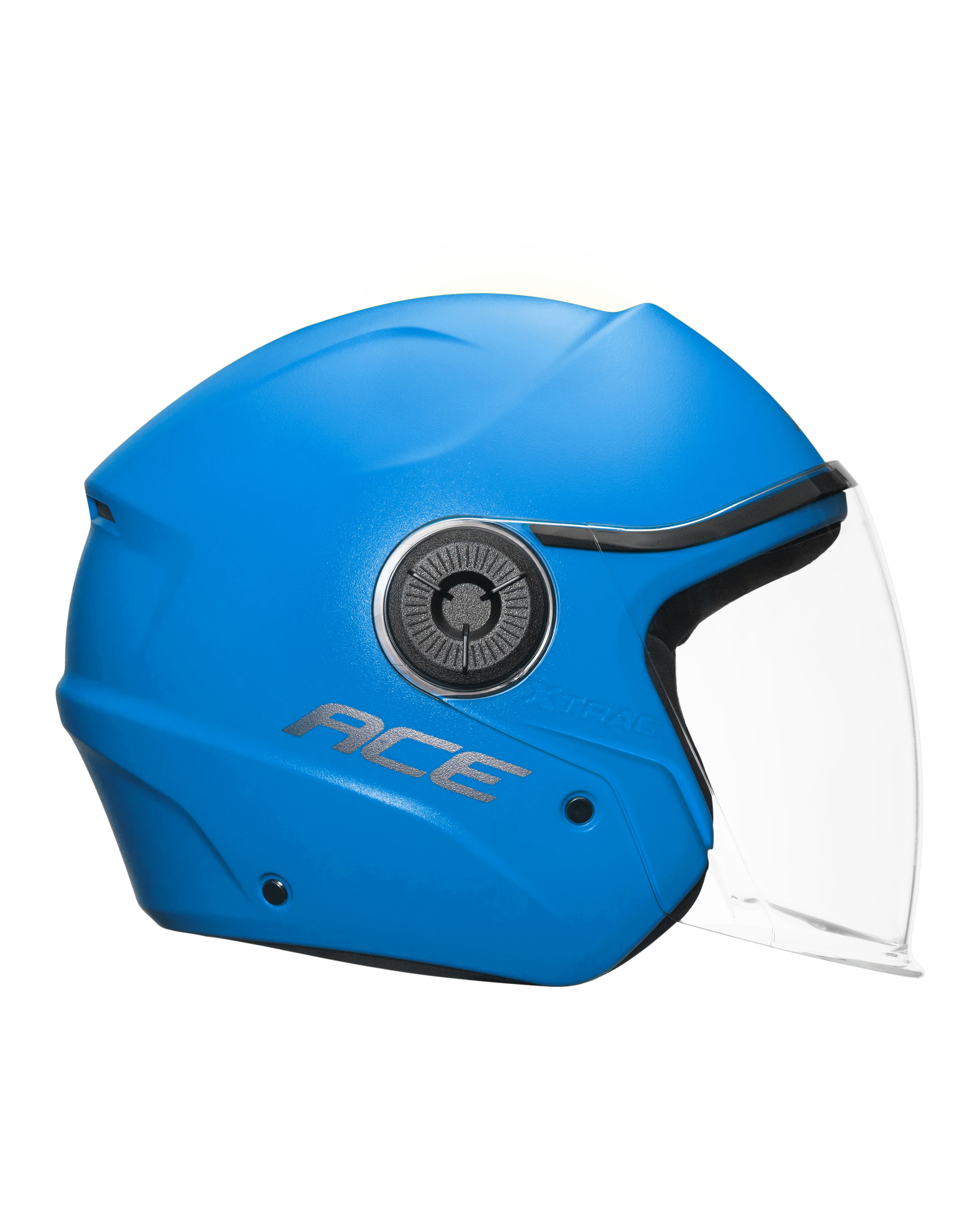 Xtrac Ace Open Face Helmet – ISI Certified Half Face Bike Helmet with ABS Shell, Clear Visor & Comfortable Padding - Image 14