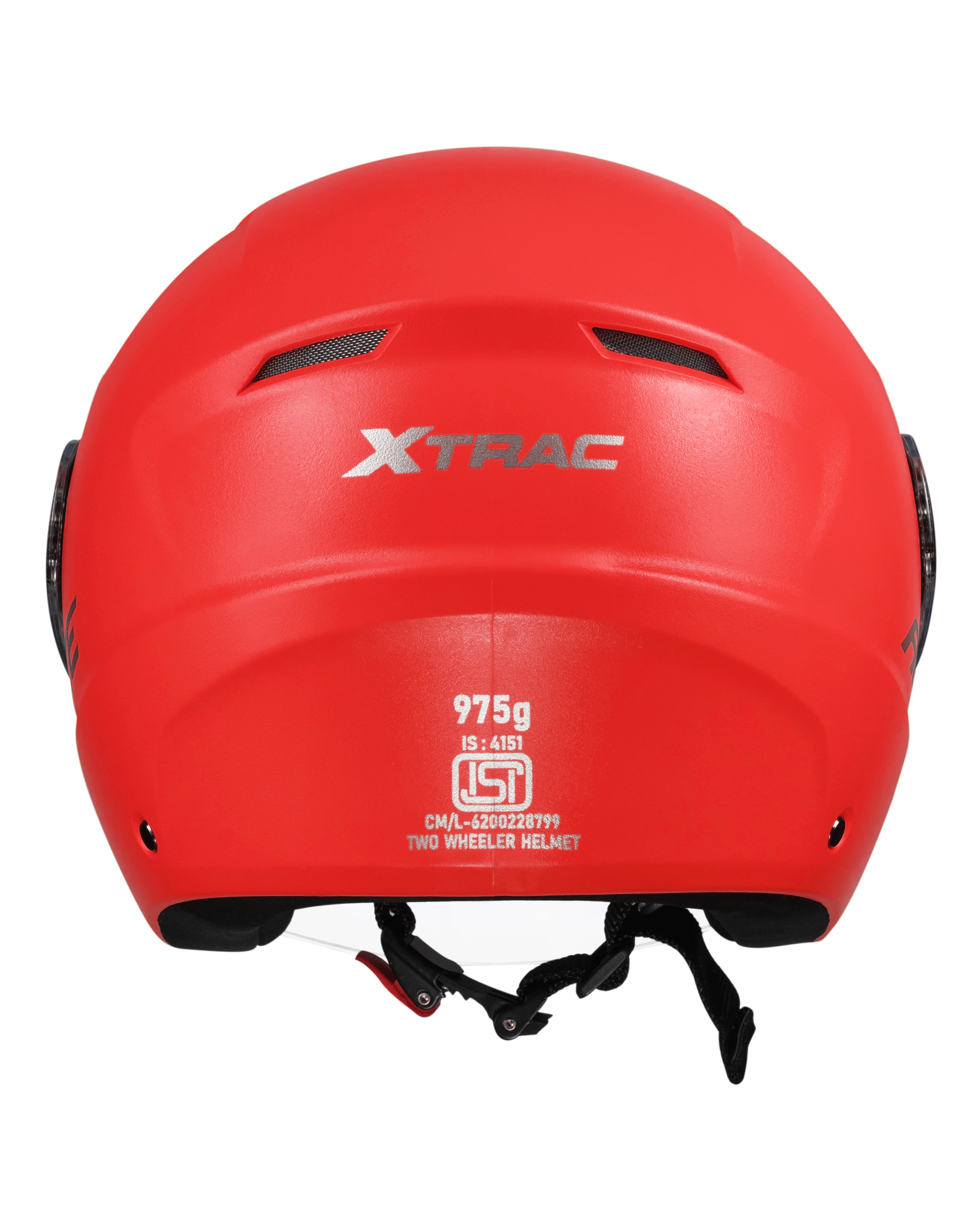 Xtrac Ace Open Face Helmet – ISI Certified Half Face Bike Helmet with ABS Shell, Clear Visor & Comfortable Padding - Image 17
