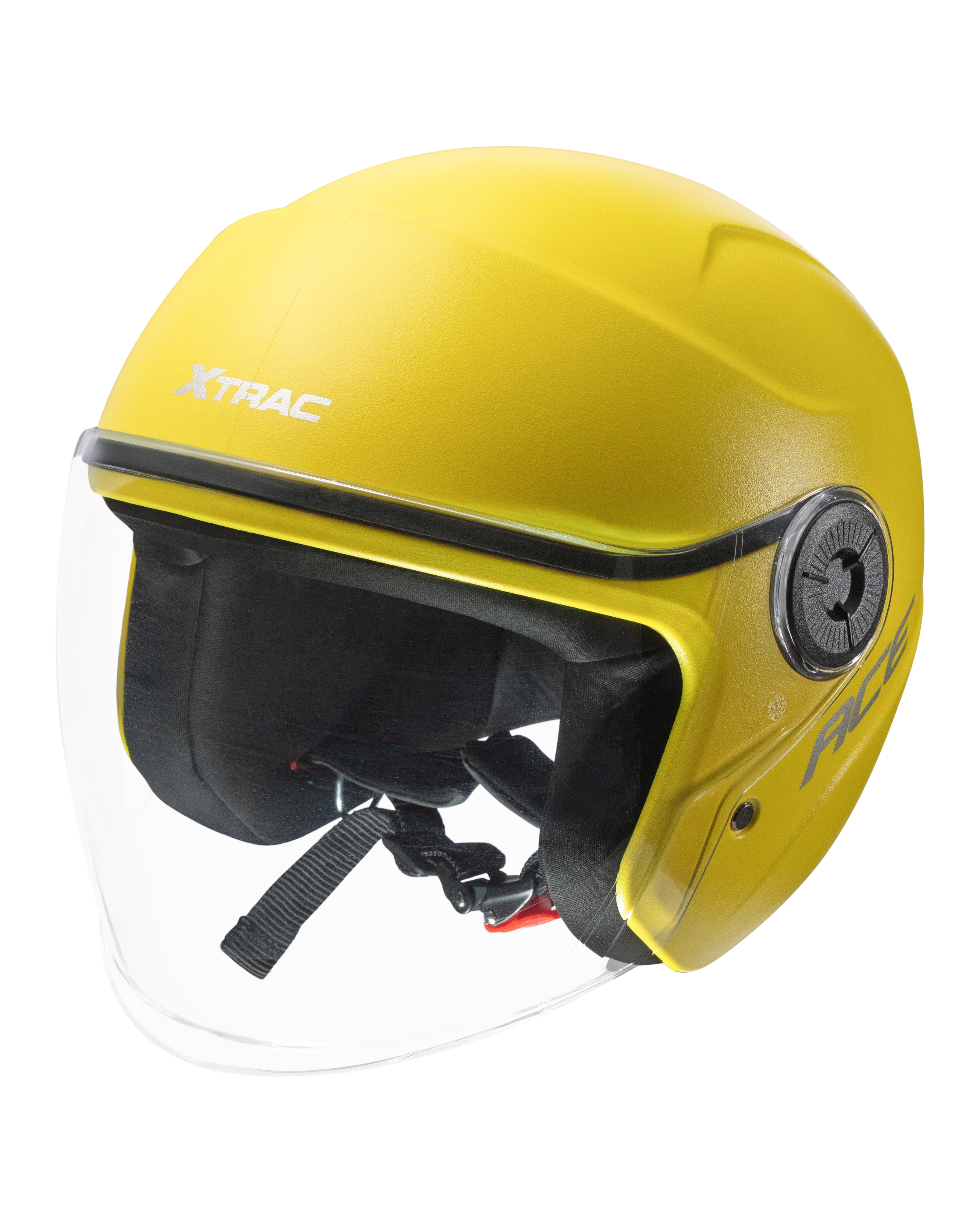 Xtrac Ace Open Face Helmet – ISI Certified Half Face Bike Helmet with ABS Shell, Clear Visor & Comfortable Padding - Image 40