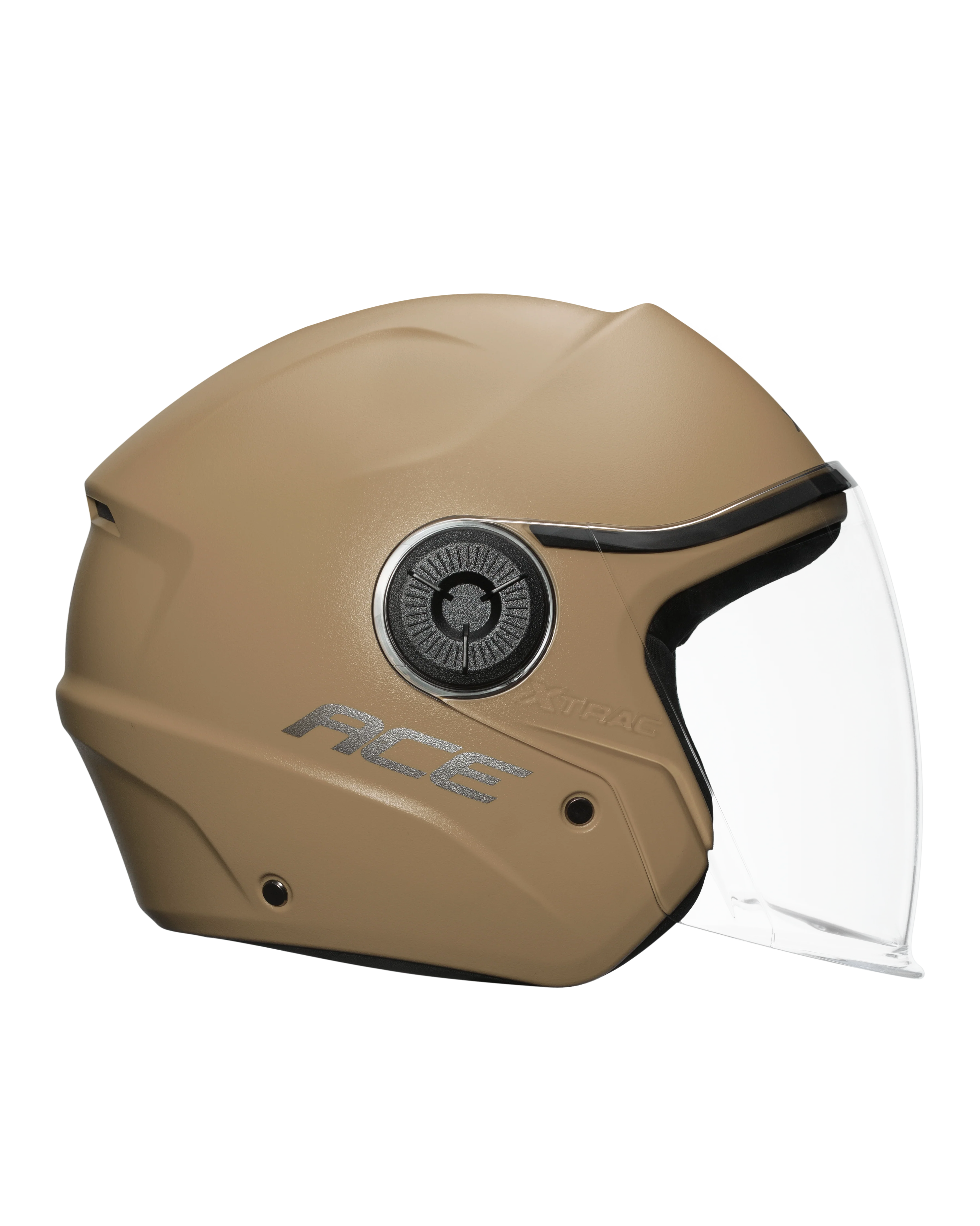 Xtrac Ace Open Face Helmet – ISI Certified Half Face Bike Helmet with ABS Shell, Clear Visor & Comfortable Padding - Image 65