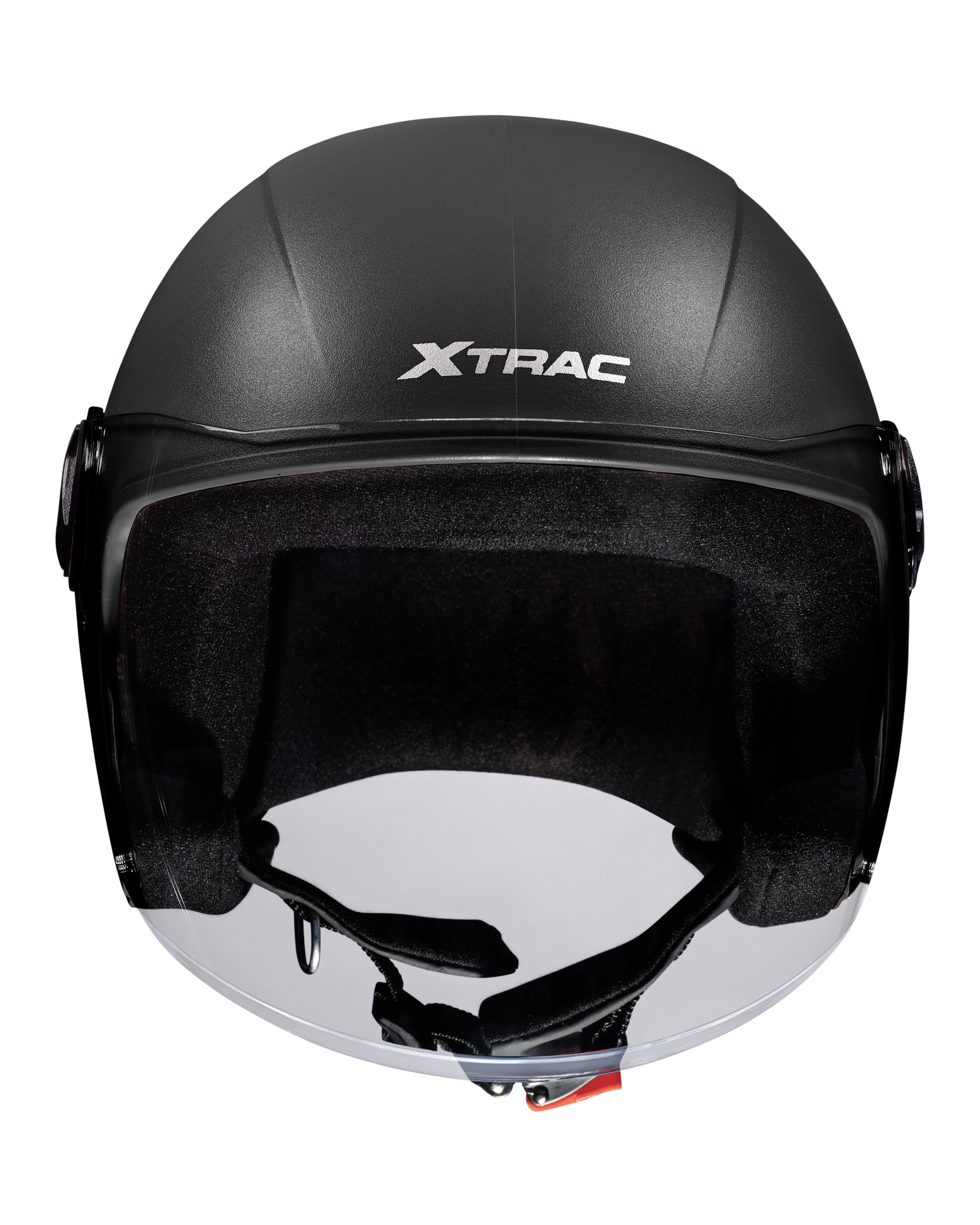 Xtrac Fit ISI Certified Half Face Bike Helmet with Clear Visor | Lightweight Open Face Helmet for Men & Women