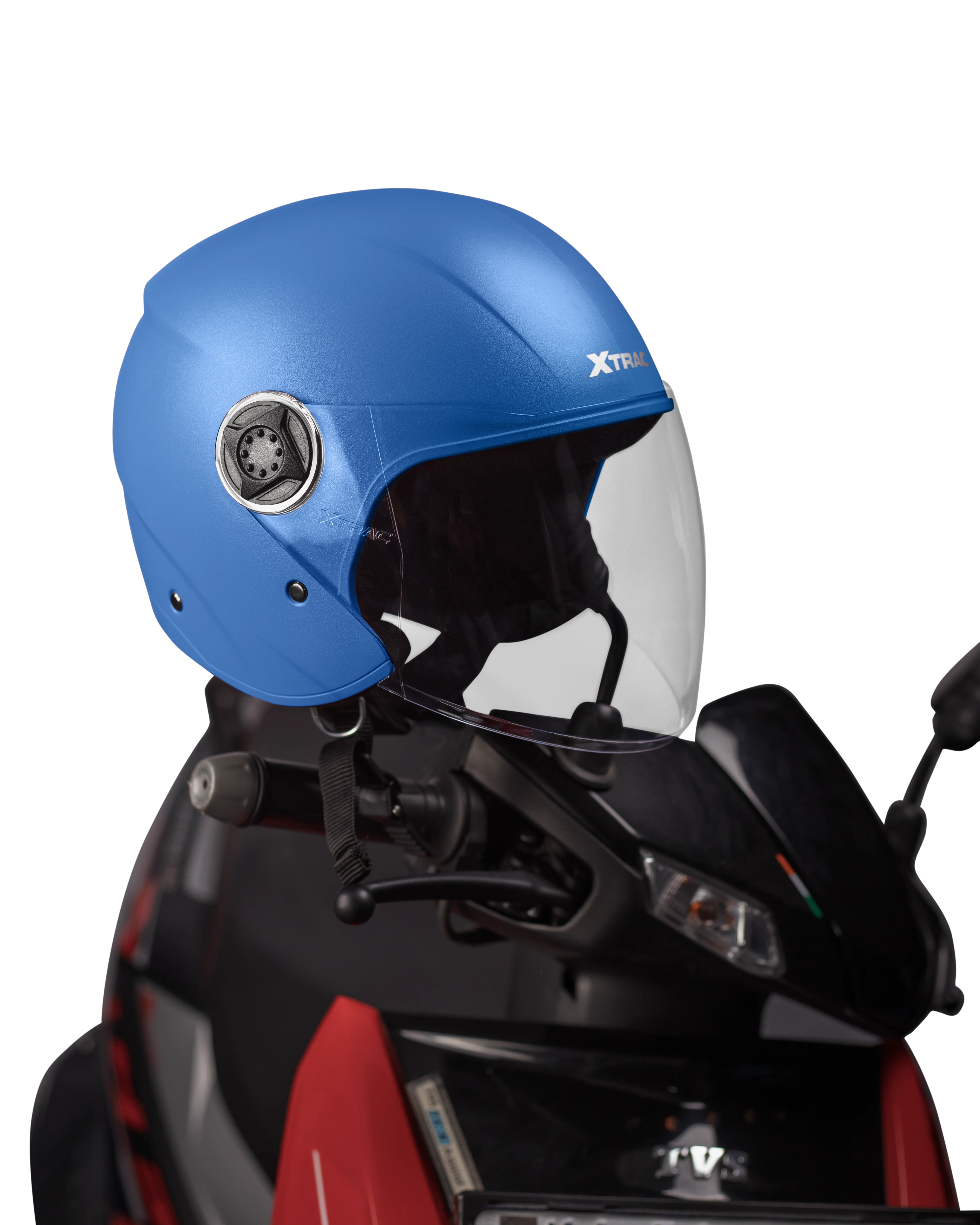 Xtrac Fit ISI Certified Half Face Bike Helmet with Clear Visor | Lightweight Open Face Helmet for Men & Women - Image 13
