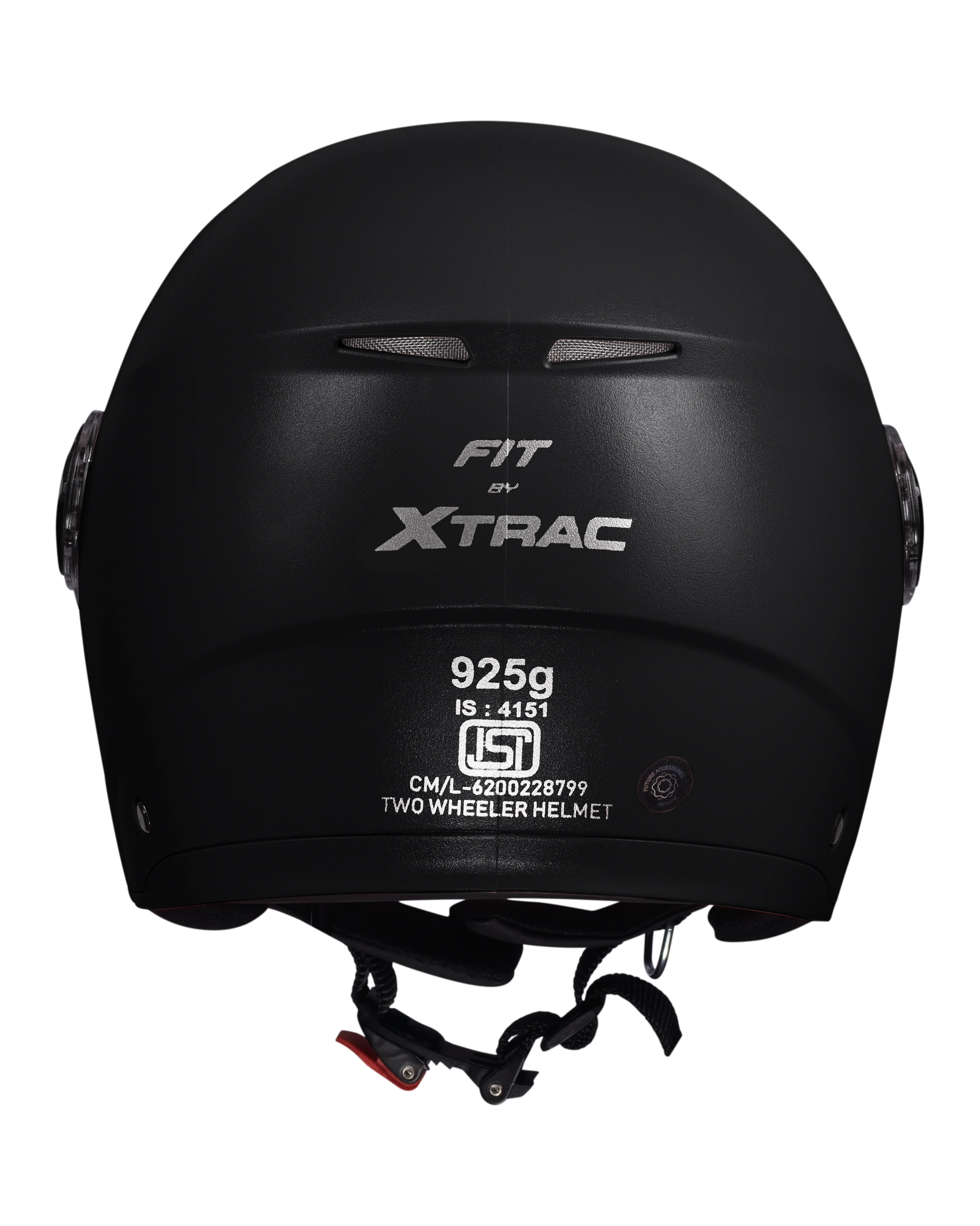 Xtrac Fit ISI Certified Half Face Bike Helmet with Clear Visor | Lightweight Open Face Helmet for Men & Women - Image 2